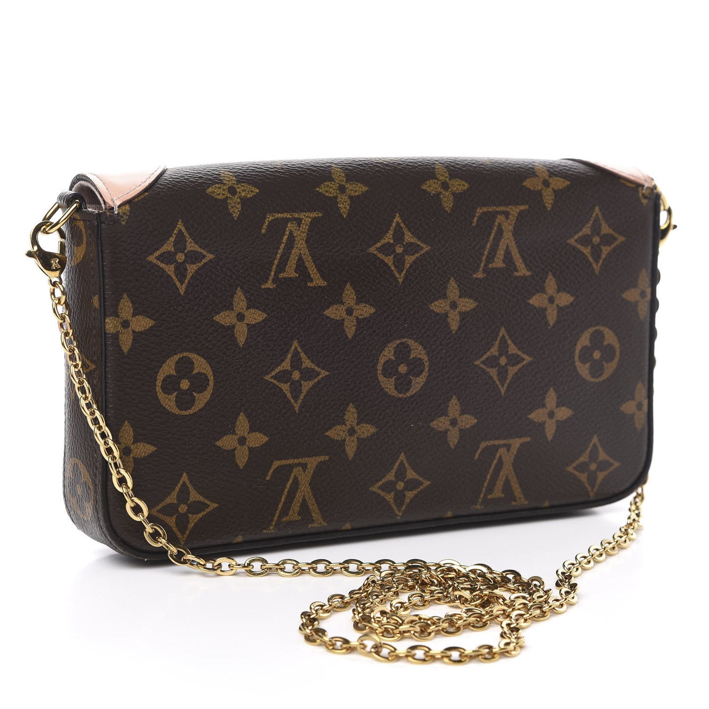 Monogram Valentine Dog Pochette Felicie Chain Wallet
