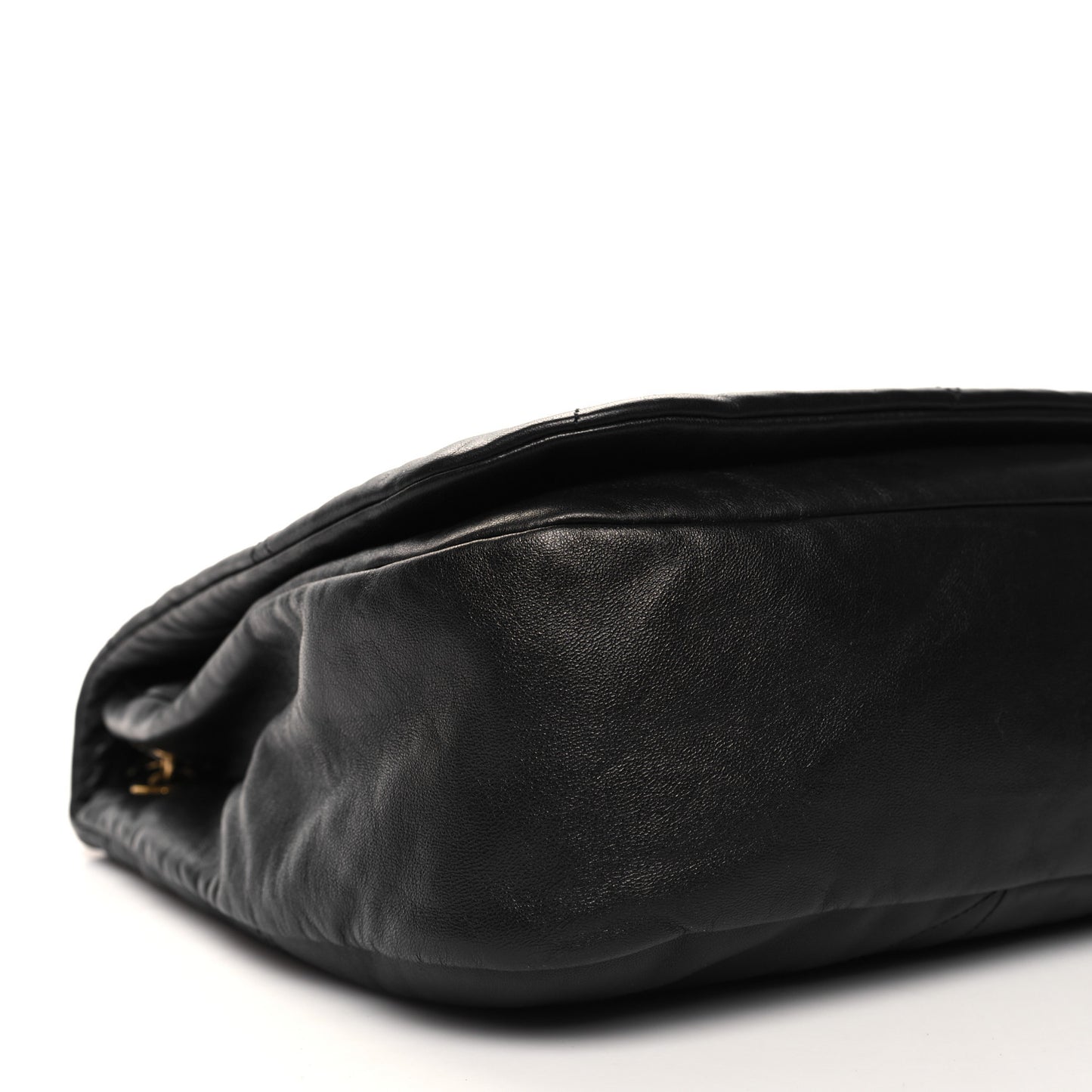 Lambskin Matelasse Monogram Large Jamie 4.3 Black