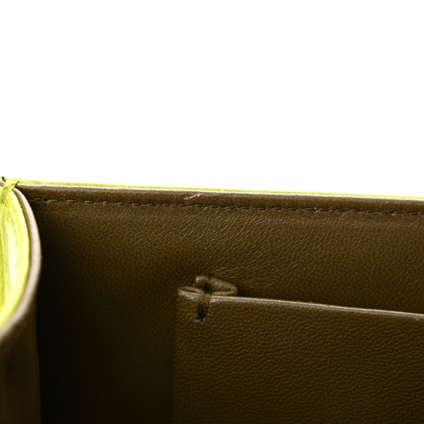 Crocodile Medium Diorama Flap Bag Green