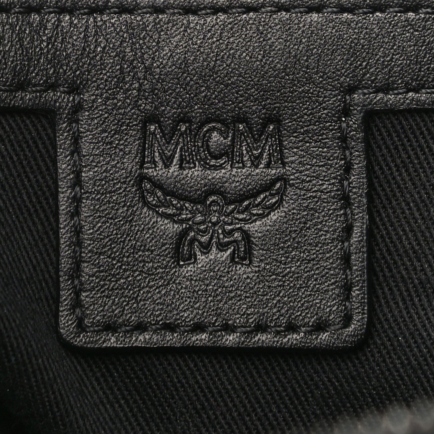 MCM Skyoptic Visetos Crossbody Pouch Spectrum Diamond Black 8 of 10