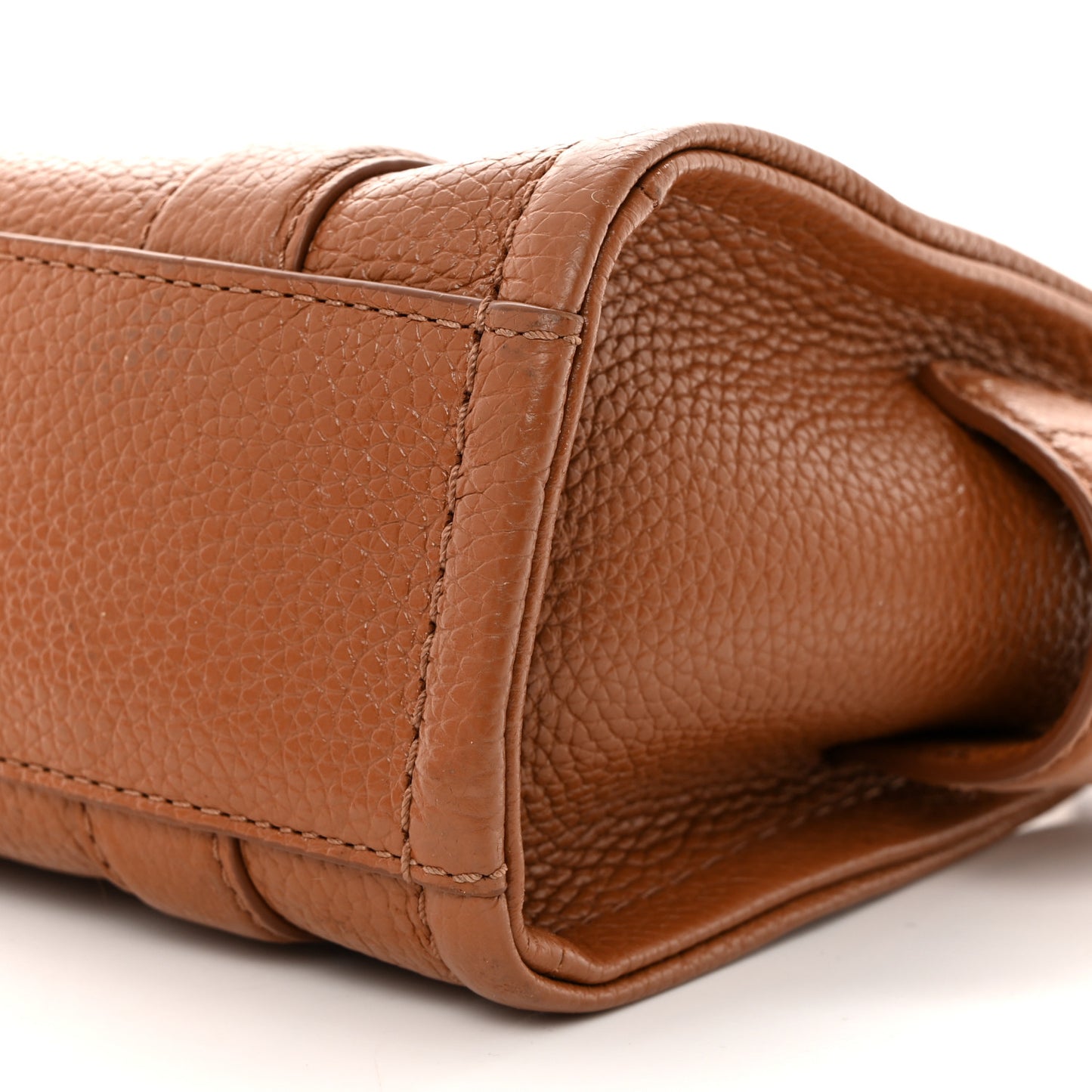 Grained Calfskin Mini The Tote Bag Argan Oil