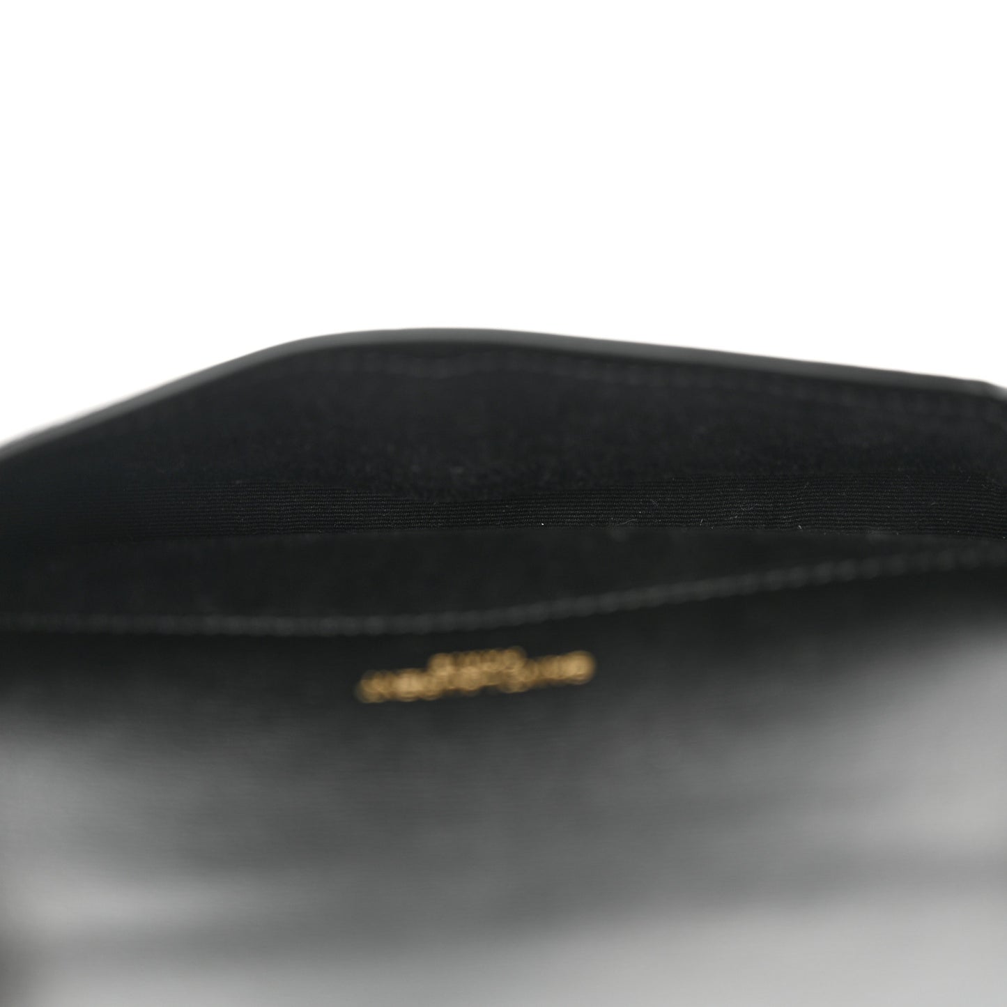 Grained Calfskin Monogram Phone Holder Crossbody Black