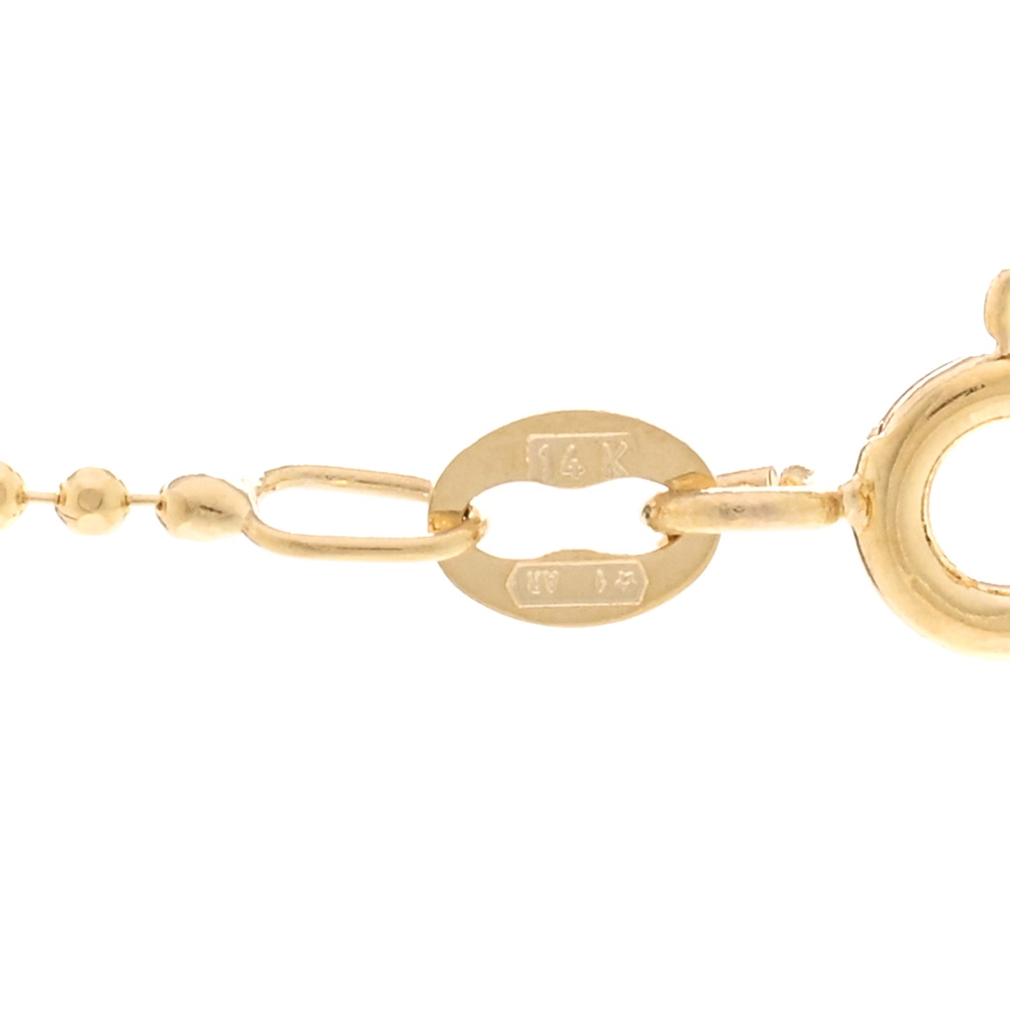 18K Yellow Gold Small Leaf Necklace