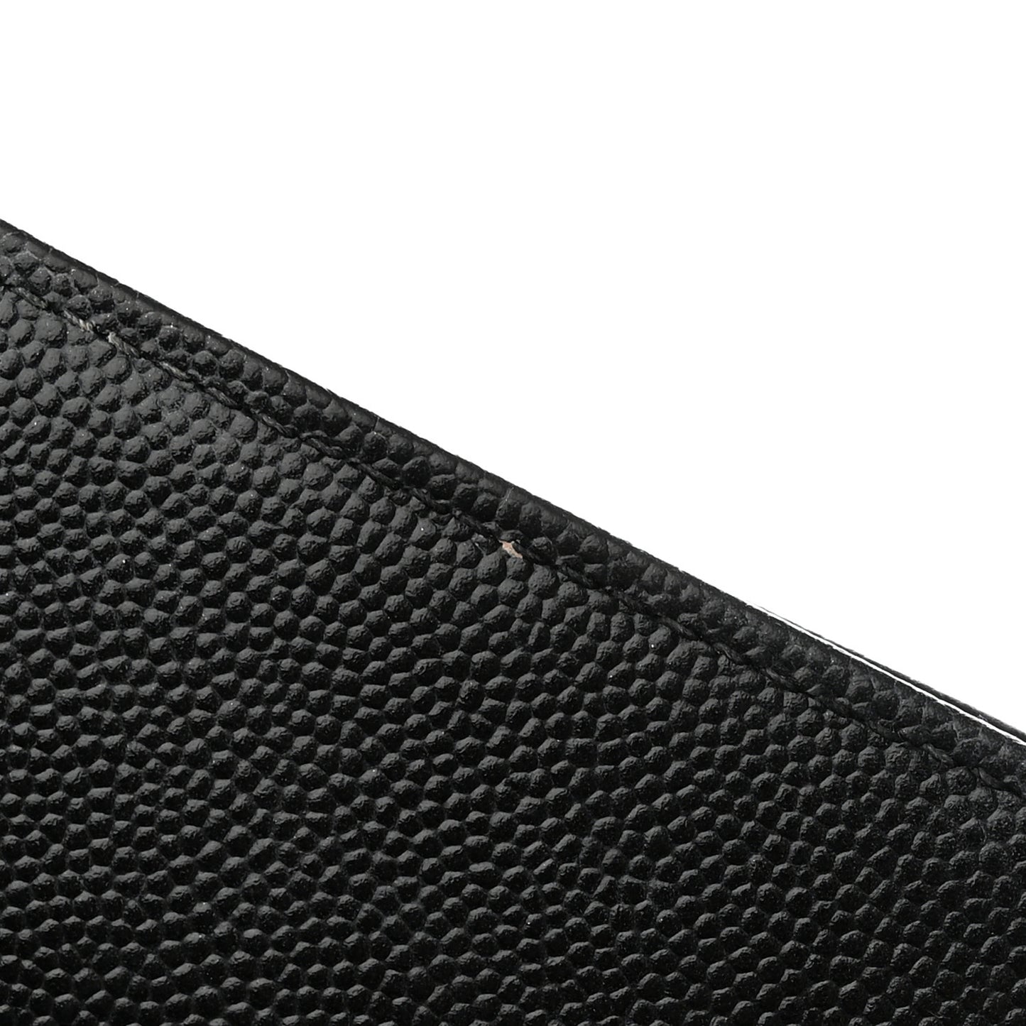 Grain De Poudre Matelasse Chevron Monogram Chain Wallet Black