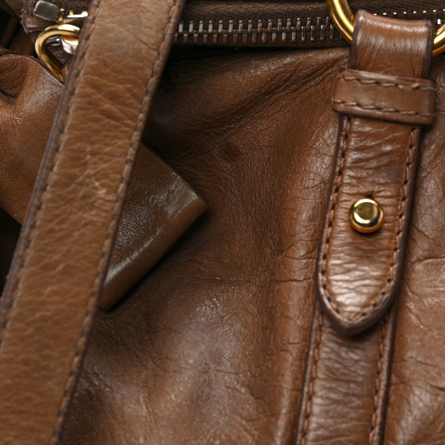 Vitello Lux Bow Bag Brown