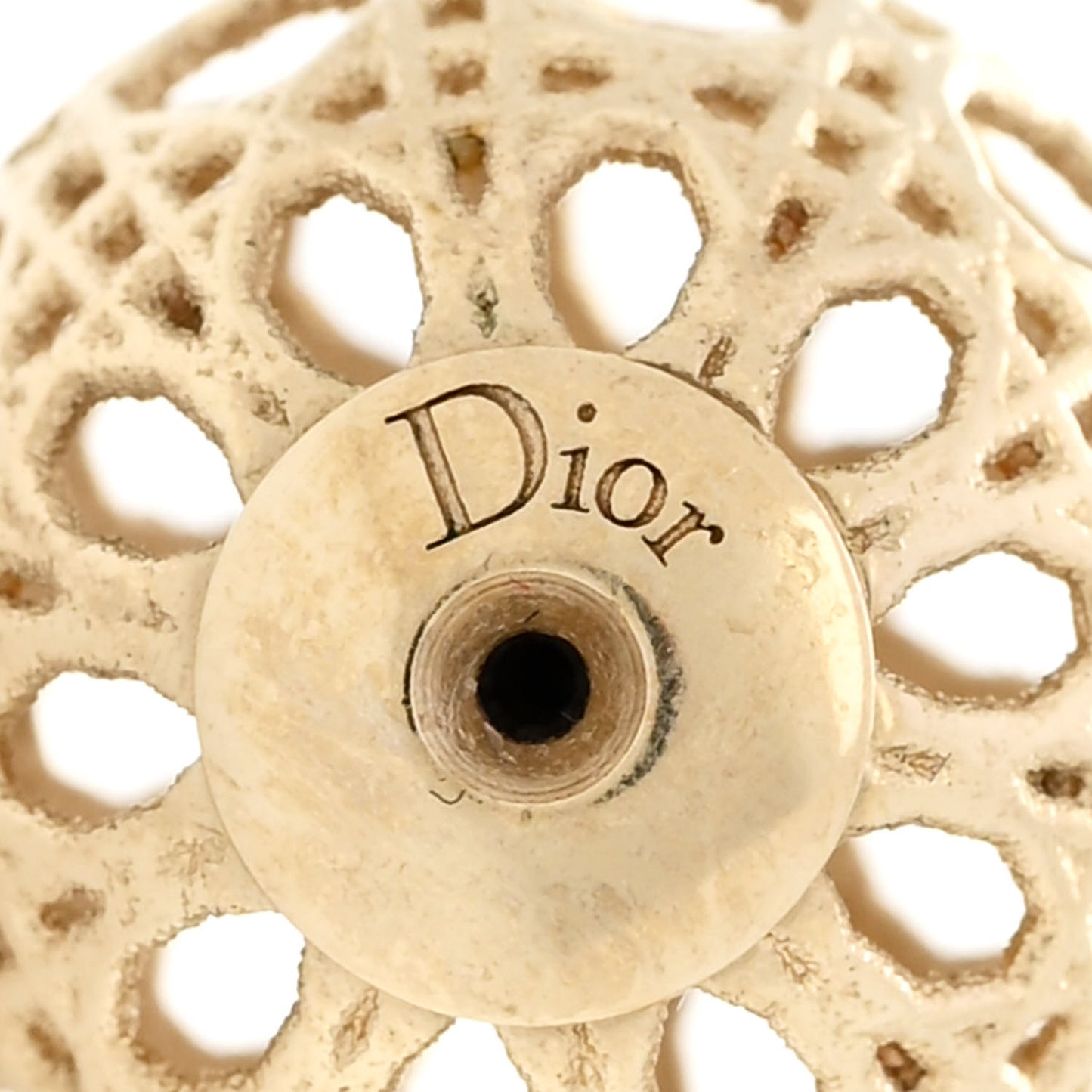 Cannage Mise En Dior Tribales Earrings Gold