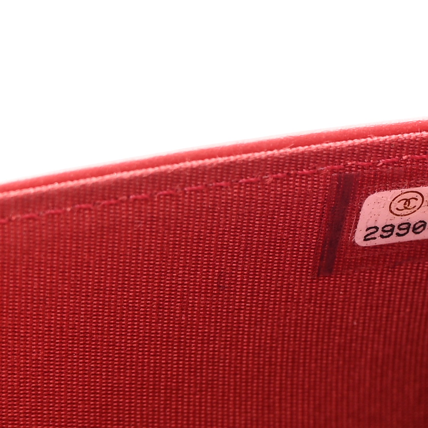 Chanel Caviar Quilted Boy Wallet On Chain WOC Red 8 of 17