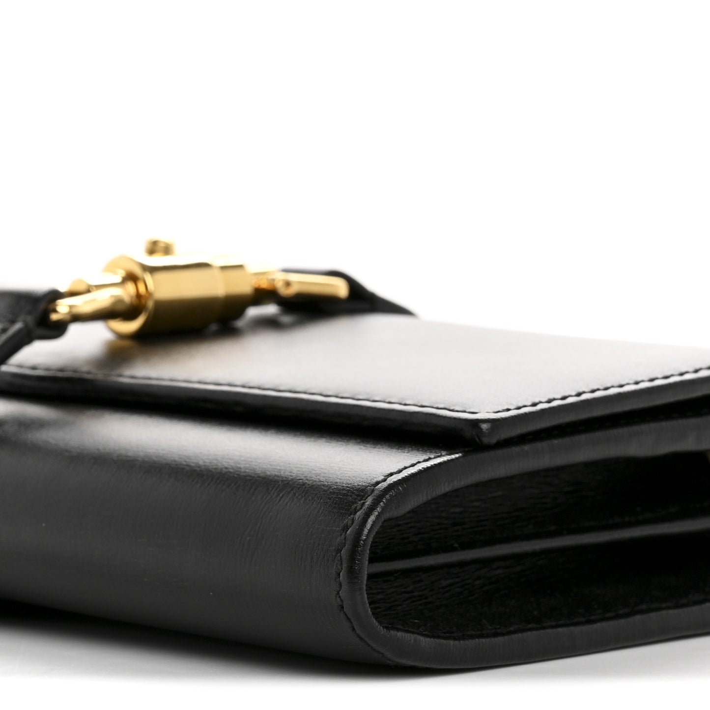 Calfskin Jackie 1961 Chain Wallet Black