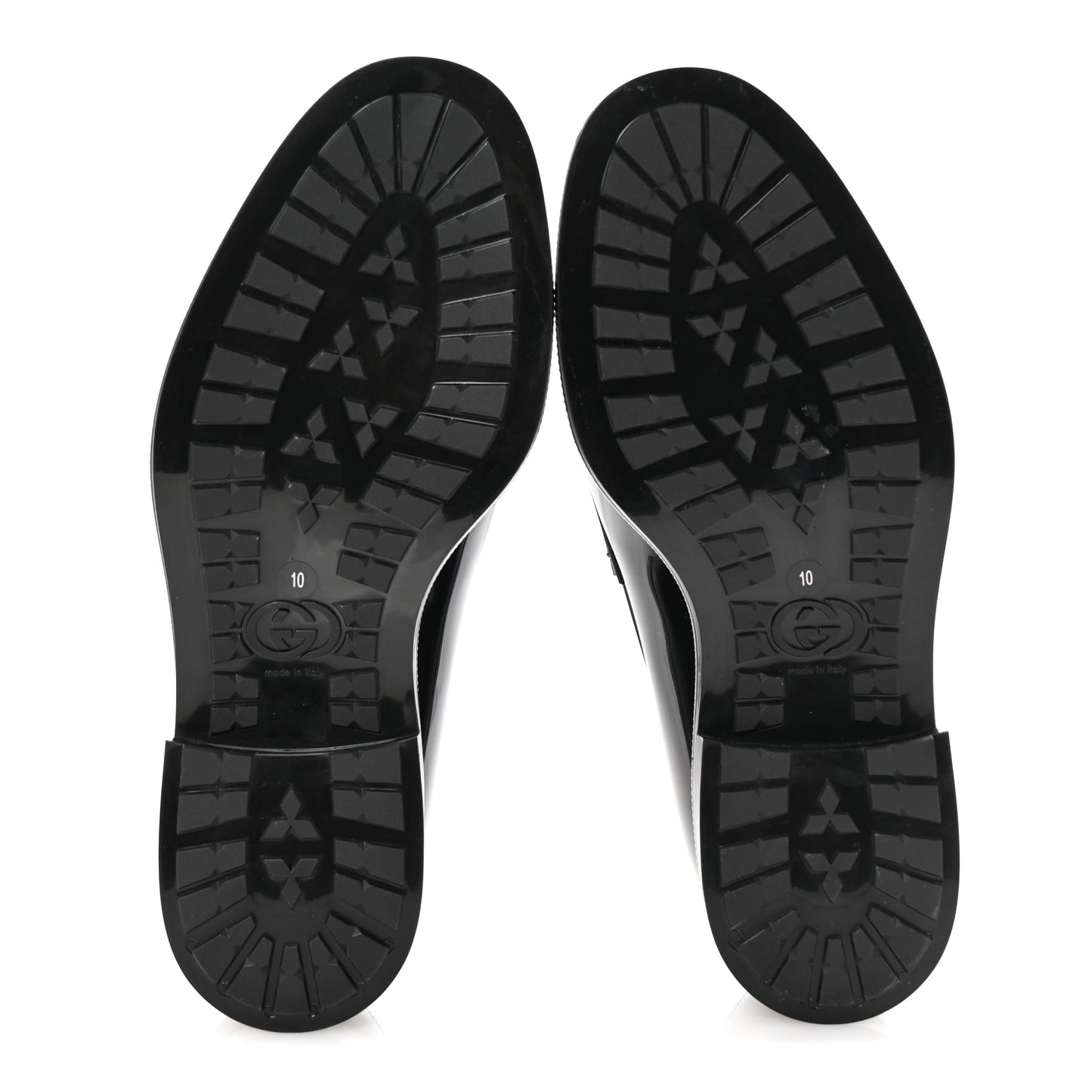 Rubber Mens Horsebit Moccasin Loafers 10 Black