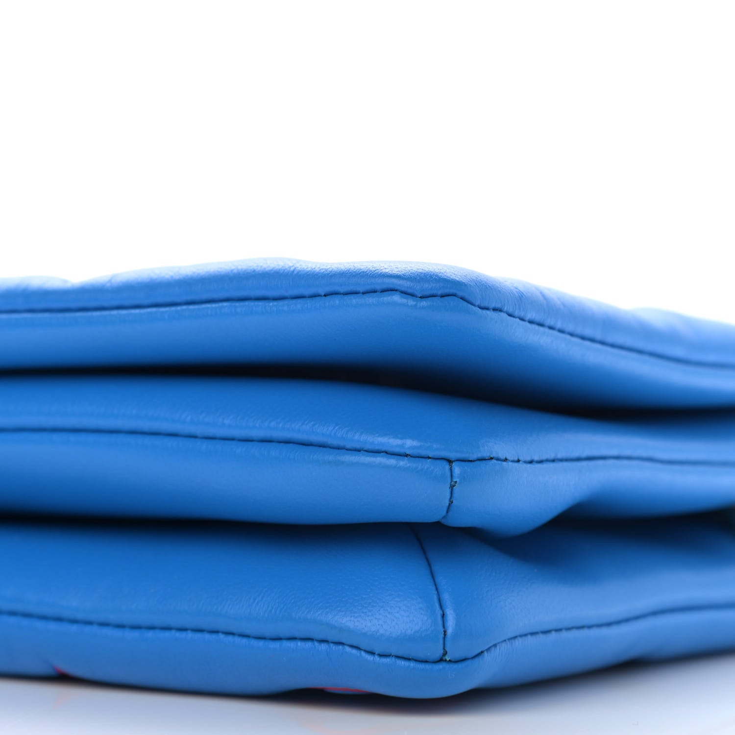 Louis Vuitton Lambskin Embossed Monogram Vuittamins Pochette Coussin Blue Red 9 of 10