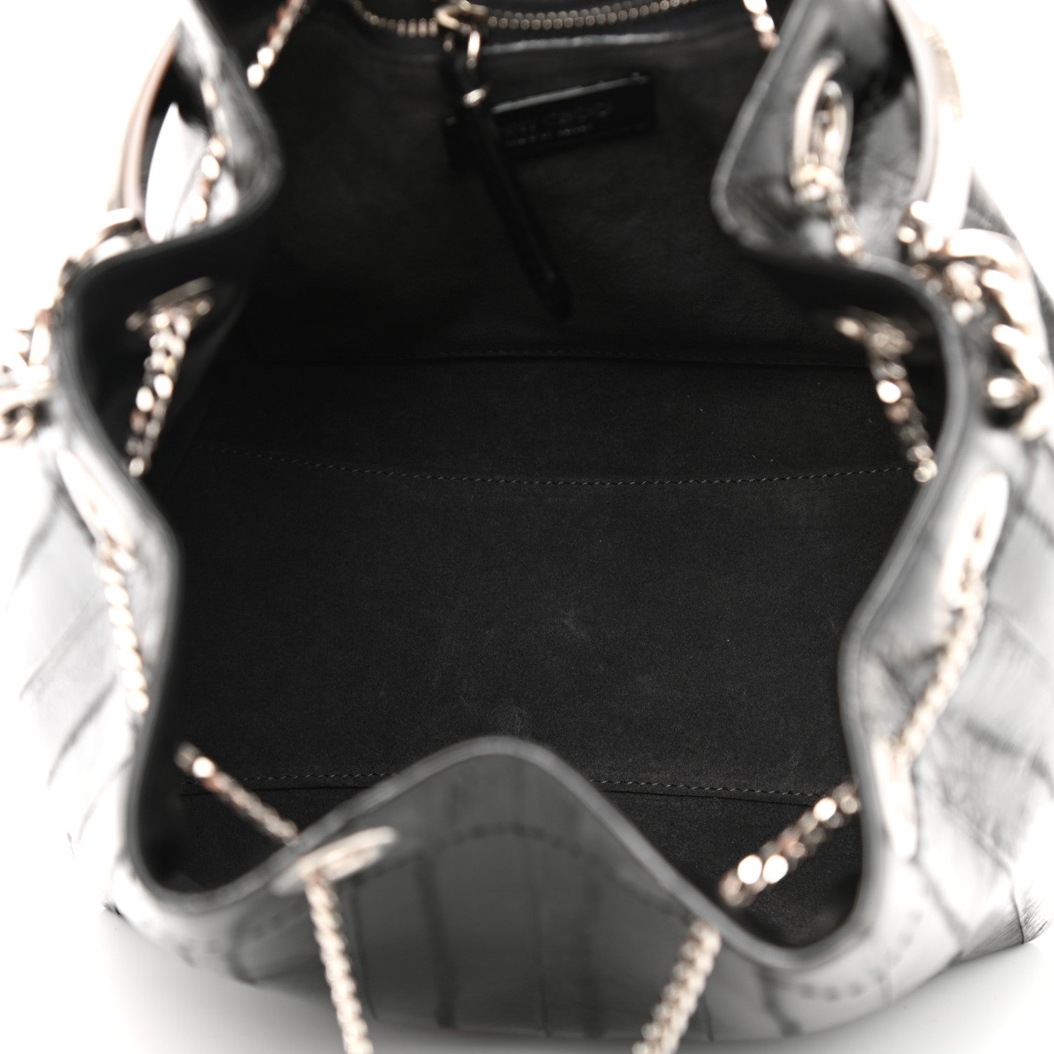 Jimmy Choo Eelskin Bon Bon Bag Bucket Bag Black 4 of 9