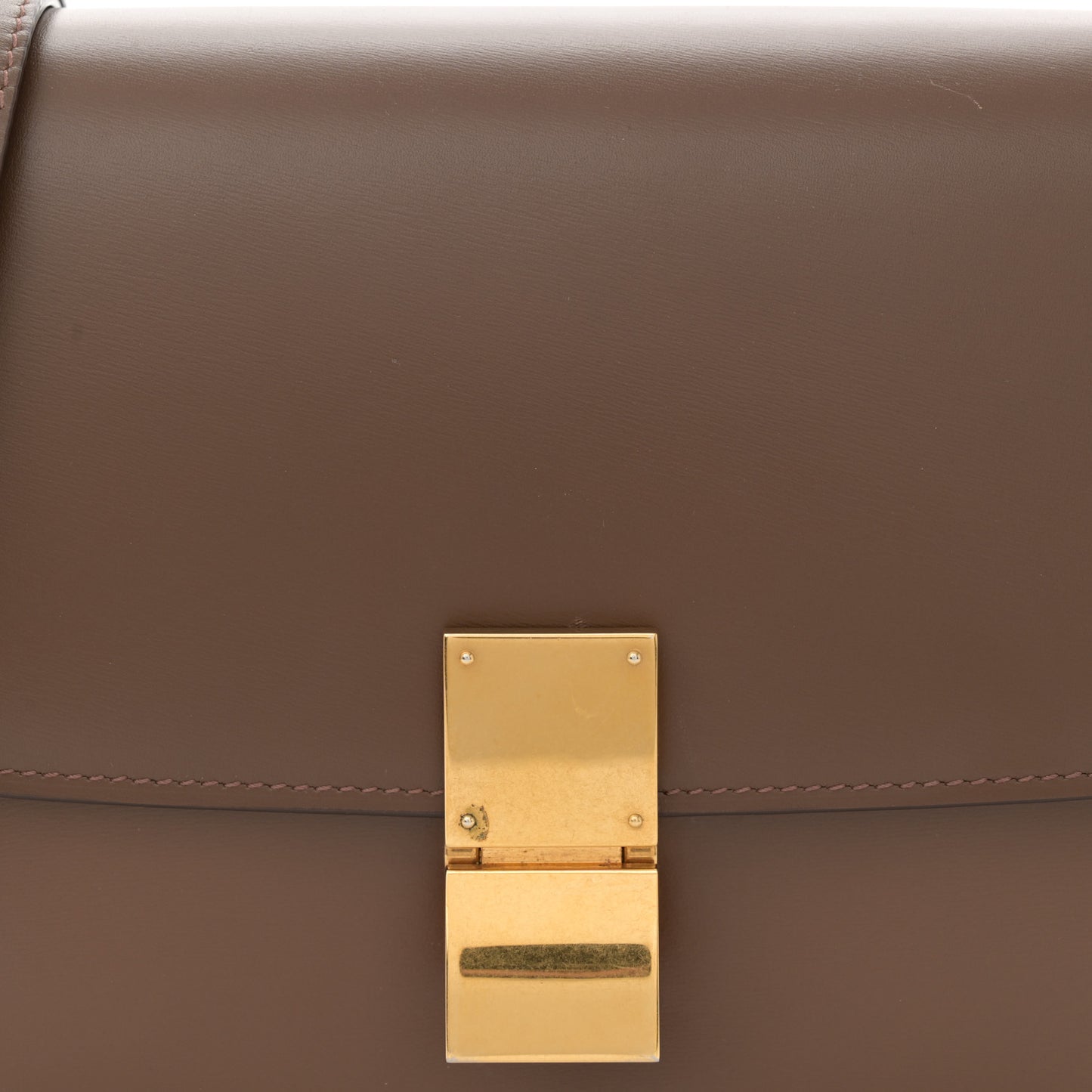 Box Calfskin Medium Classic Box Flap Bag Camel