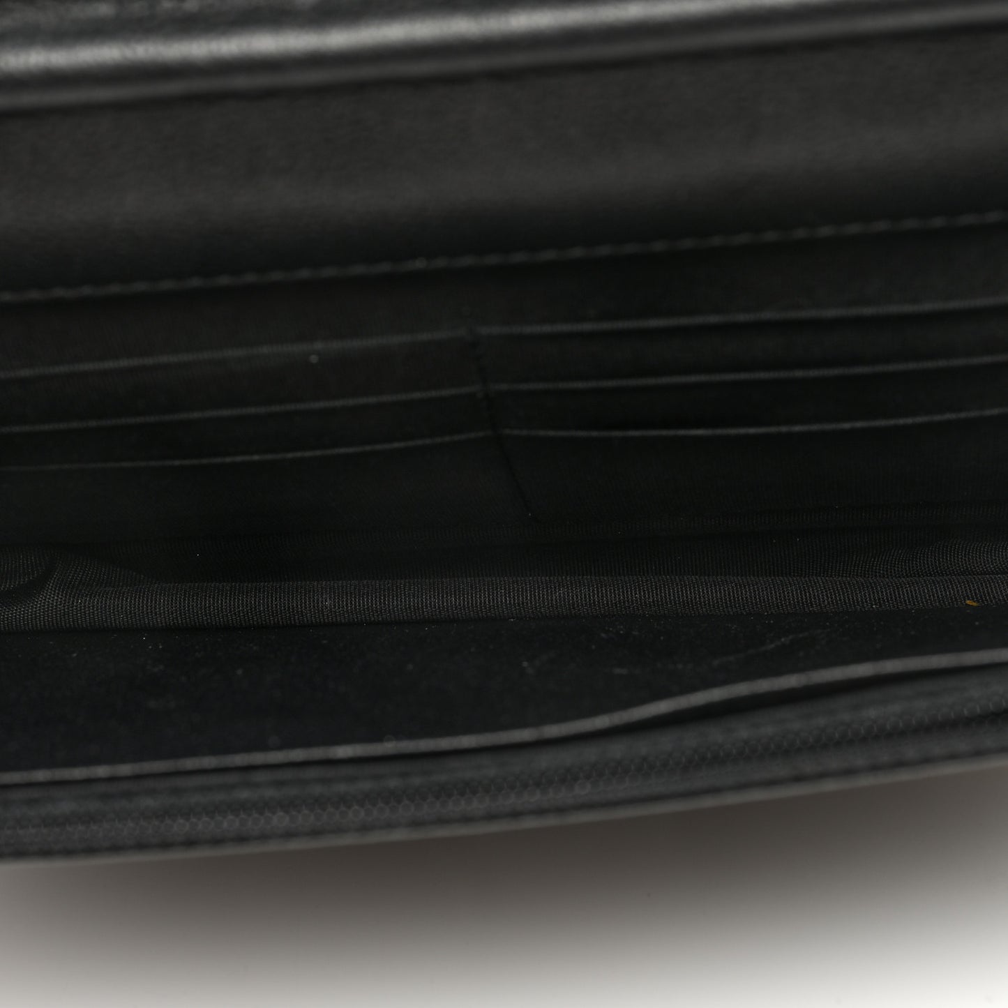 Caviar Quilted Boy Wallet On Chain WOC So Black