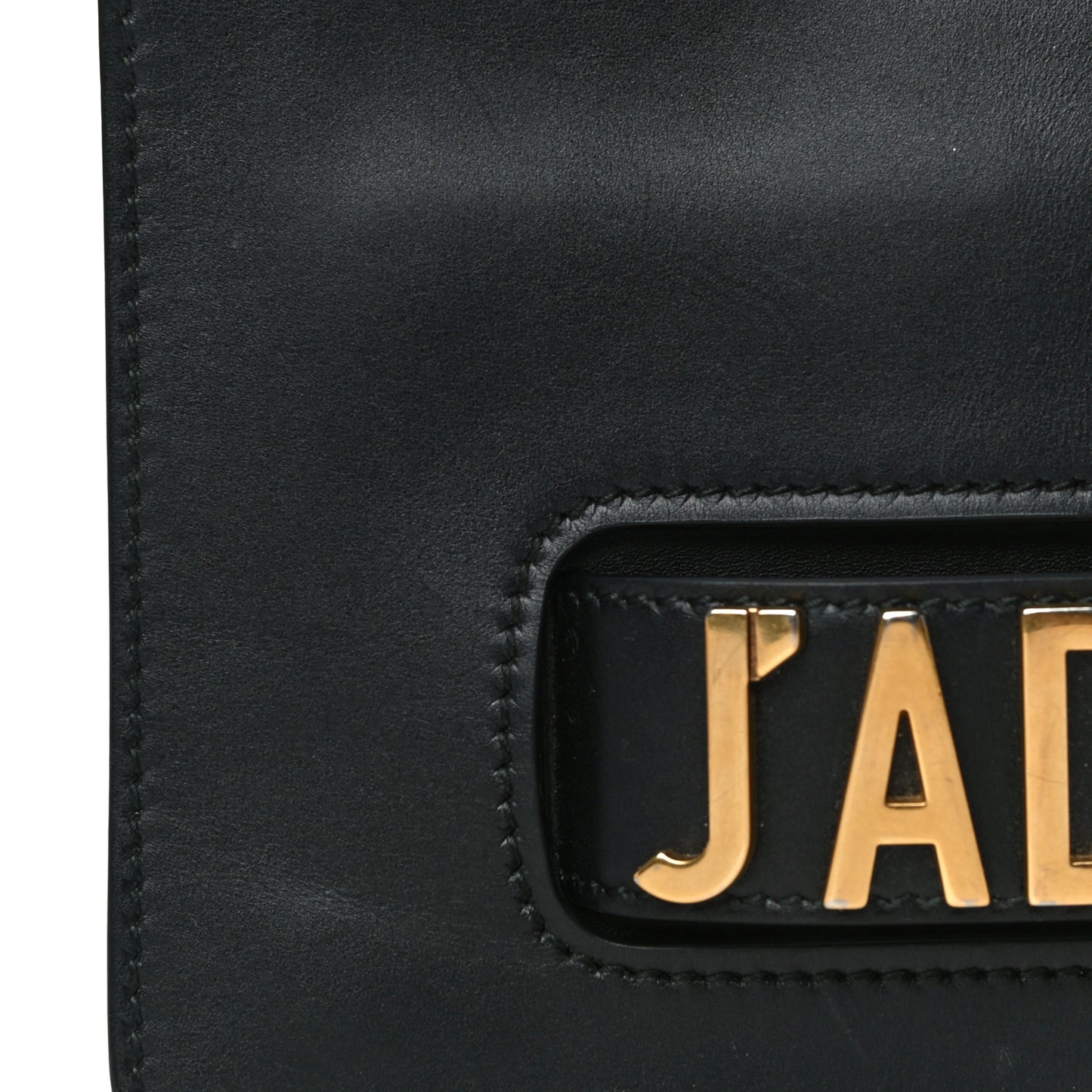 Calfskin J'Adior Chain Flap Bag Black