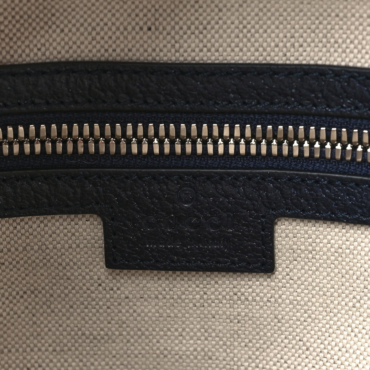 GG Supreme Monogram Textured Dollar Calfskin Web Small Ophidia Day Backpack Beige Blue Black
