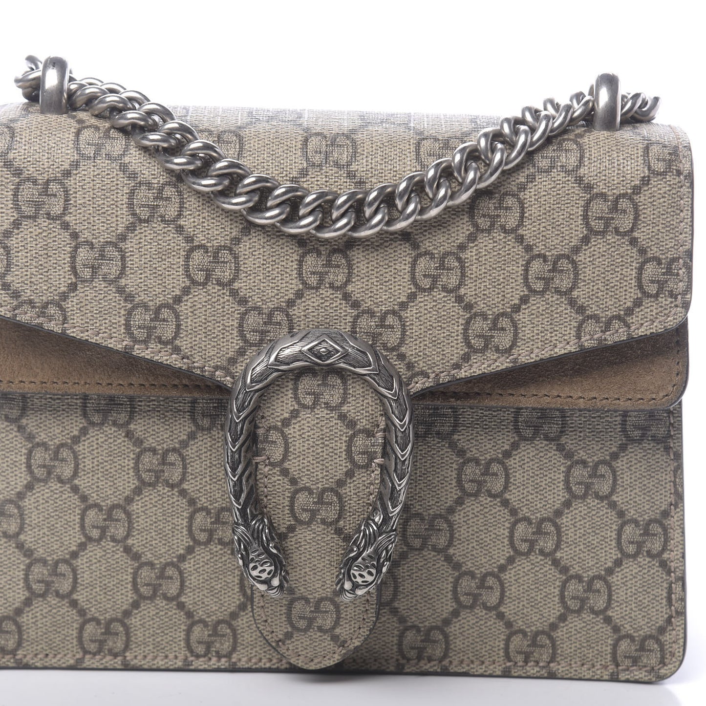 GG Supreme Monogram Mini Dionysus Shoulder Bag Taupe