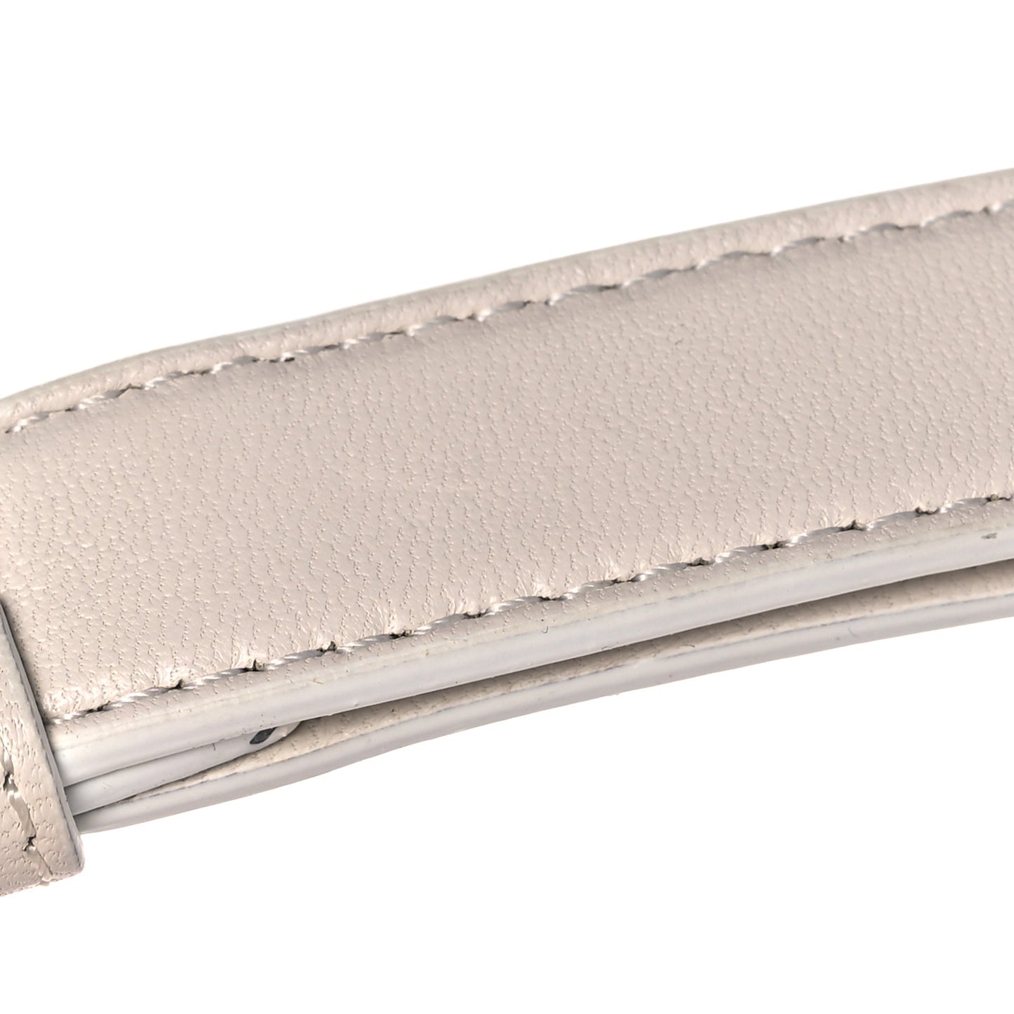 Calfskin Quilted Tribute Icon Crossbody Flat Pouch White