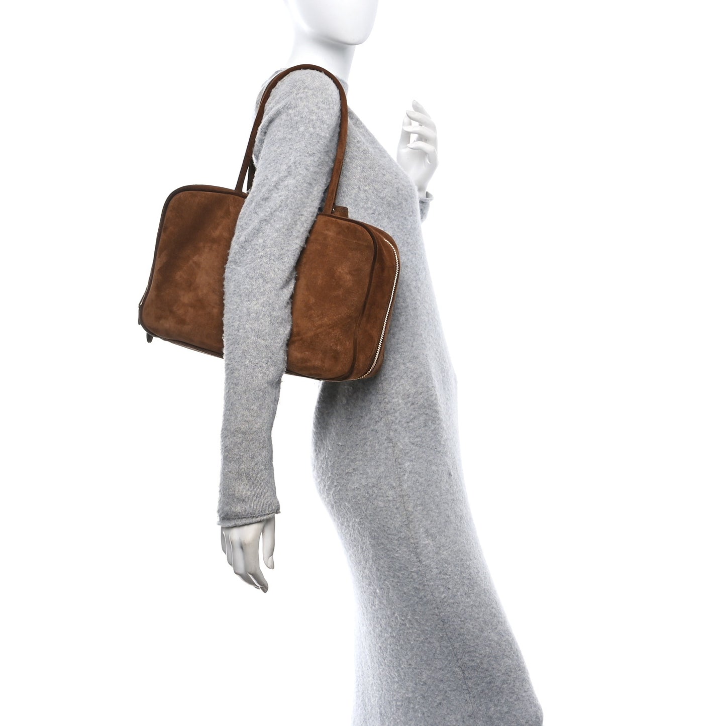 Camoscio Beau Top Handle Bag Cocoa Brown
