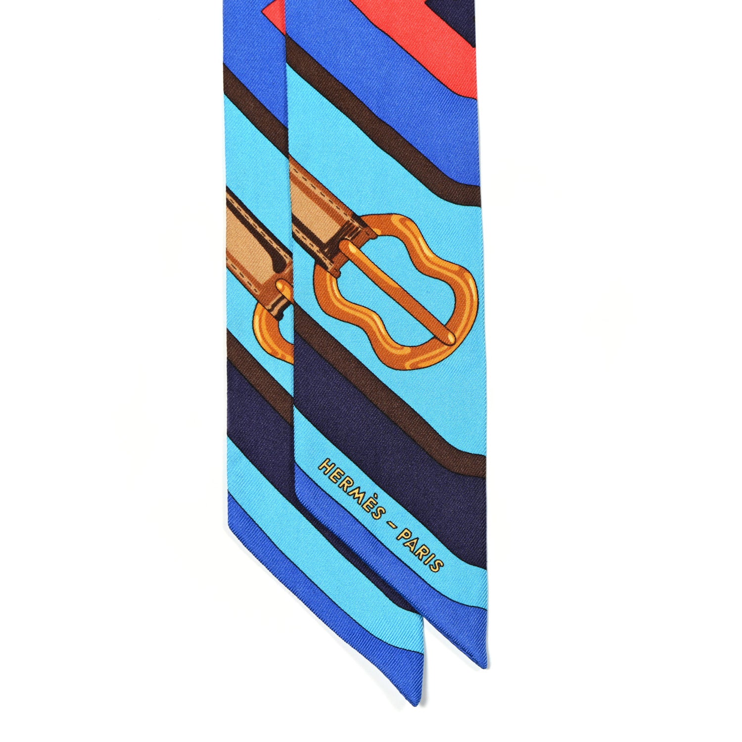 Hermes Silk Coaching Twilly 2 of 4