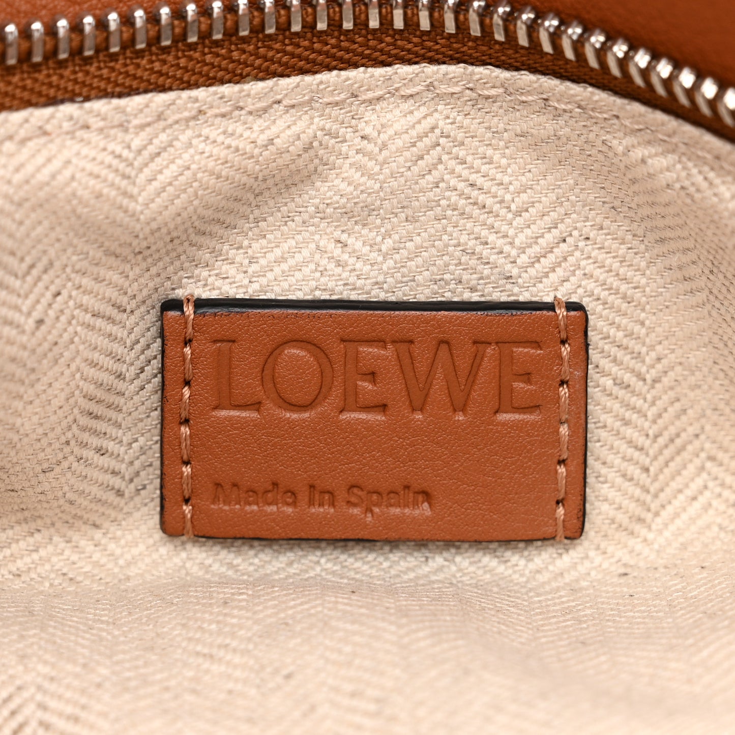Calfskin Medium Puzzle Bag Tan