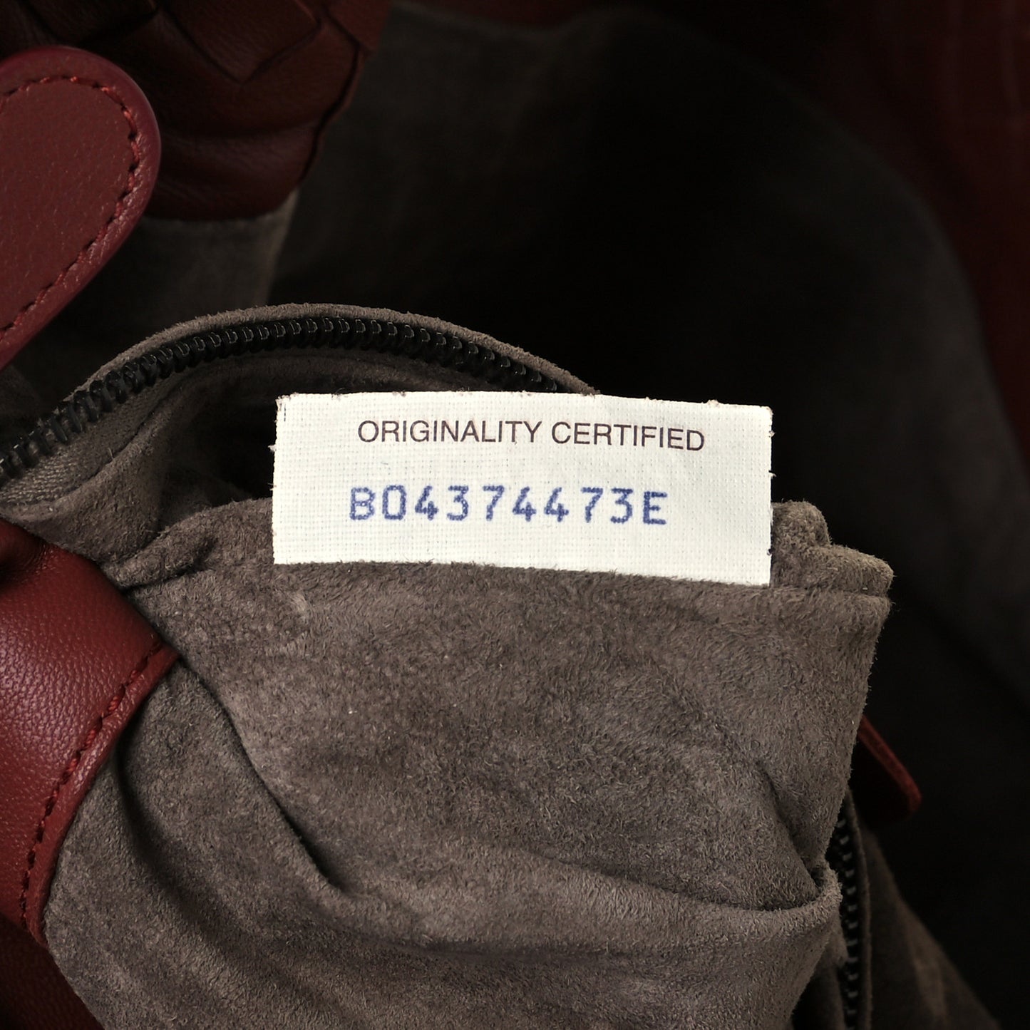 Nappa Intrecciato Medium Garda Bag Rust