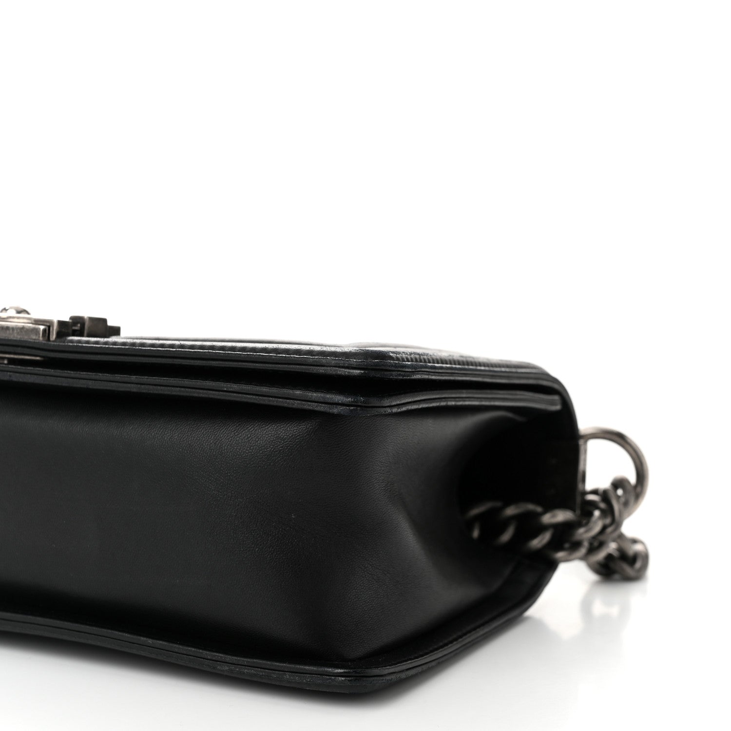 Chanel Lambskin Quilted Medium Boy Flap Black 10 of 11
