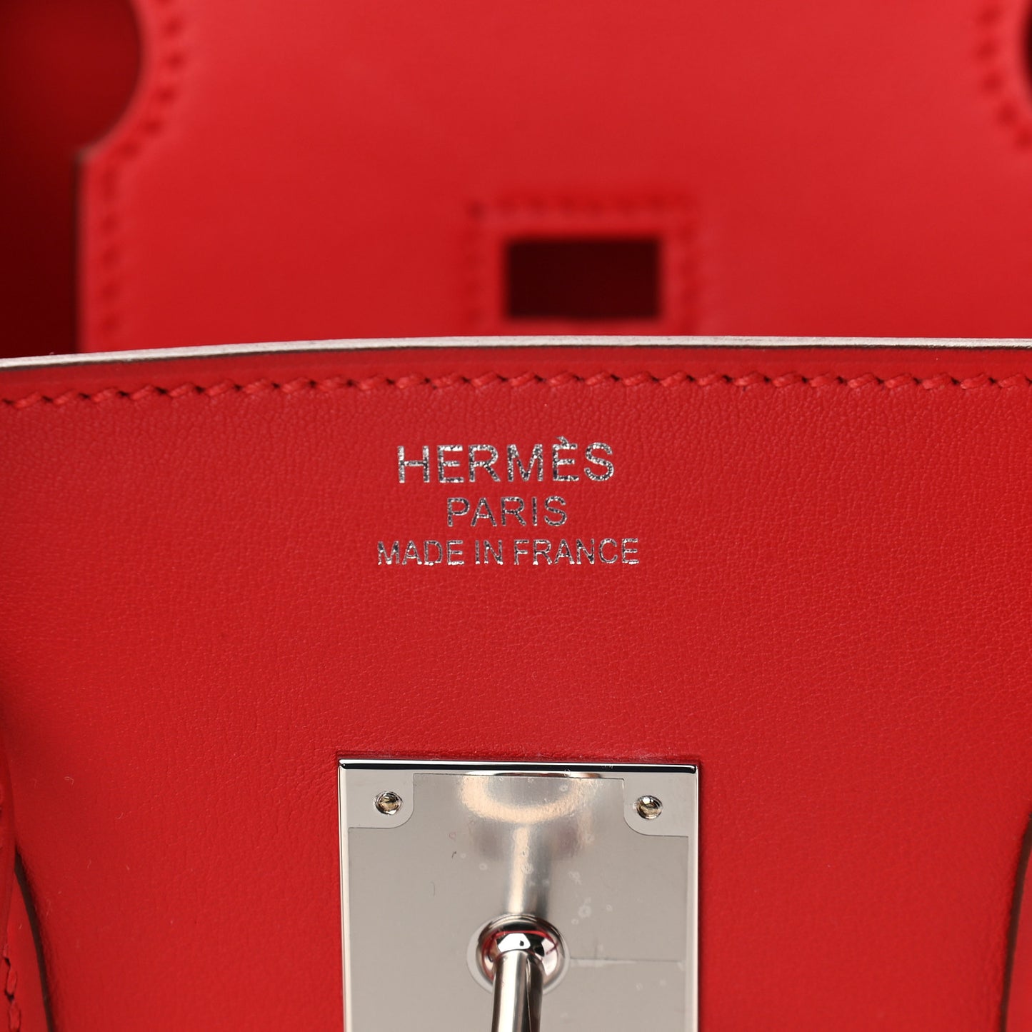 Swift Twill H Fray Fray Birkin 35 Rouge de Coeur Ecru