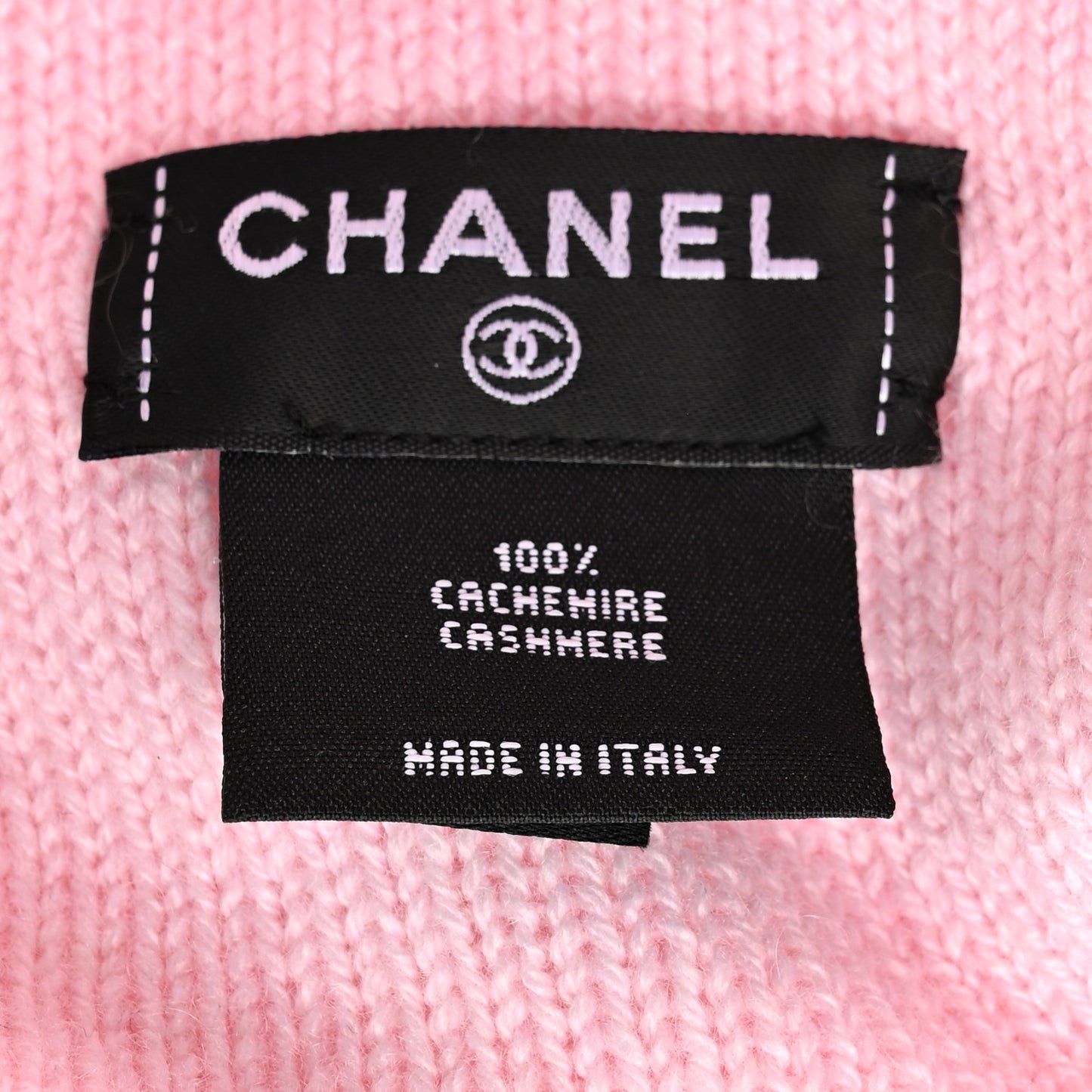Cashmere Crystal CC Heart Beanie Hat Light Pink
