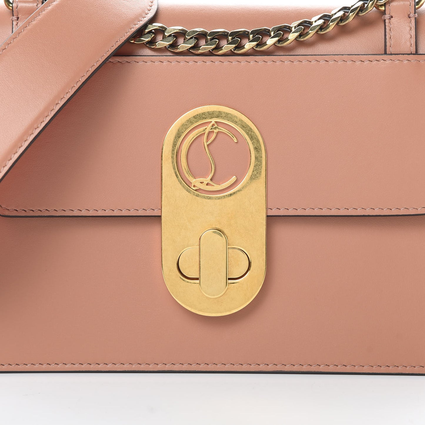 Calfskin Small Elisa Shoulder Bag Nude