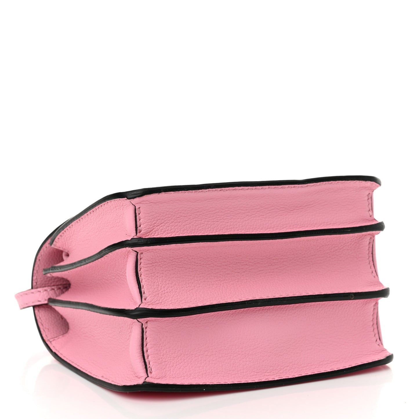 Grained Calfskin La Medusa Shoulder Bag Pink
