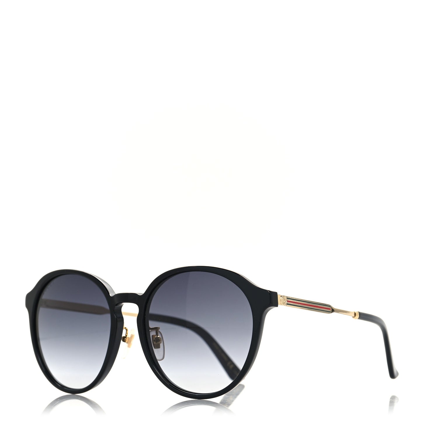 Acetate Round Frame Sunglasses GG0205SK Black