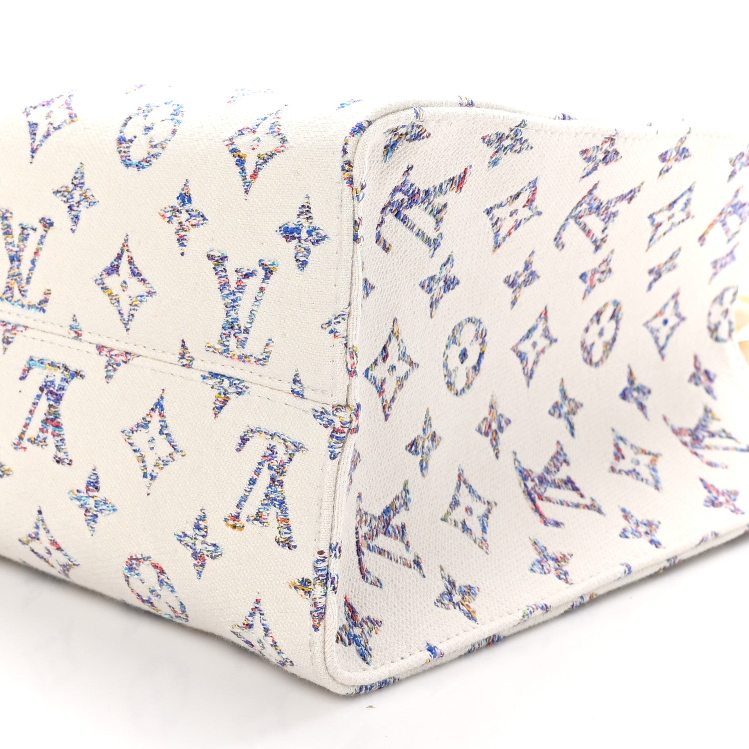 Louis Vuitton Monogram Jacquard Nautical Onthego MM Multicolor Beige 9 of 9