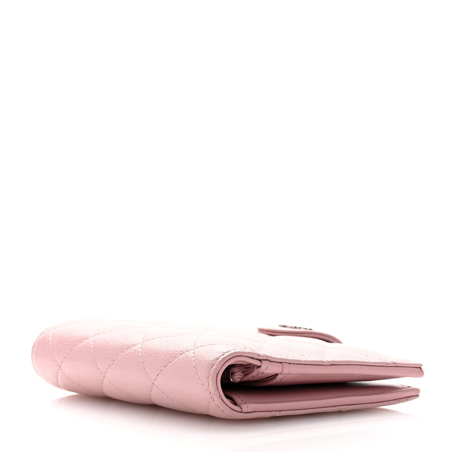 Caviar Quilted Passport Holder Light Pink