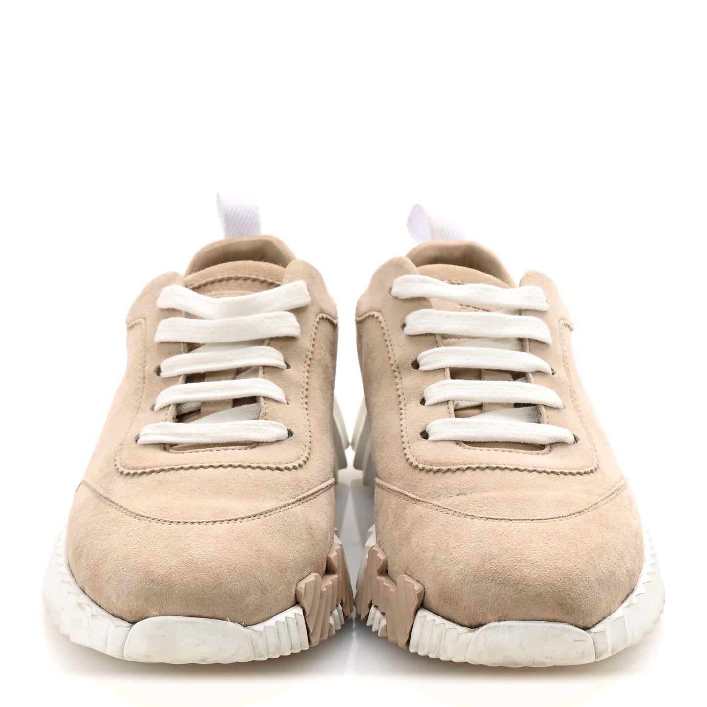 Suede Goatskin Bouncing Sneakers 35 White Gomme