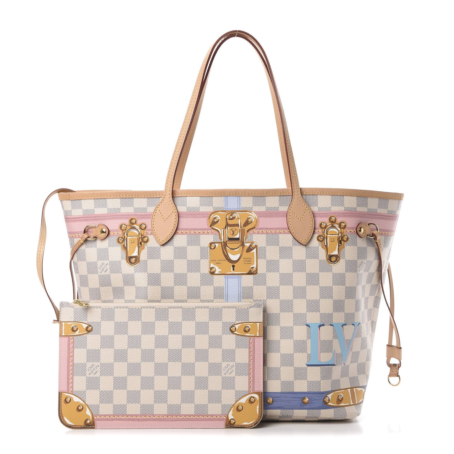 Damier Azur Summer Trunks Neo Neverfull MM