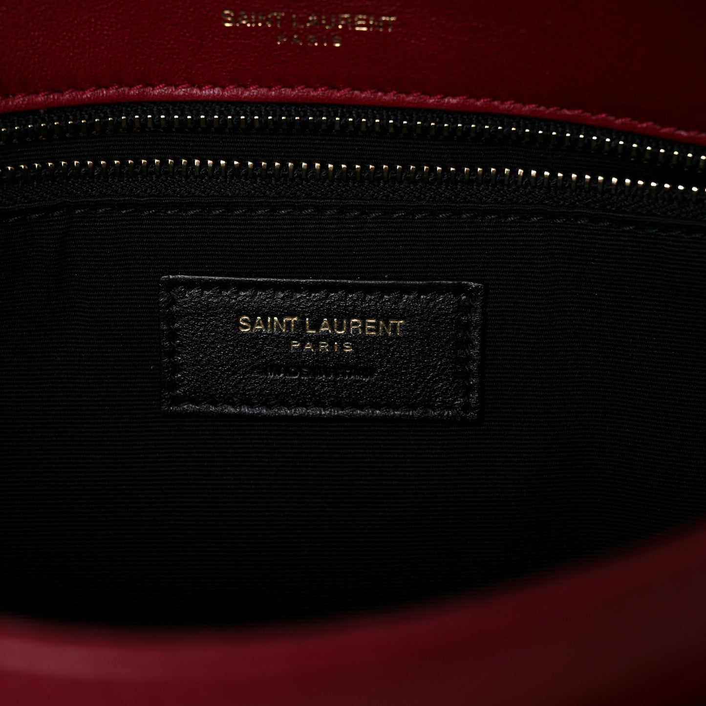 Lambskin Matelasse Monogram Medium Niki Chain Satchel Red