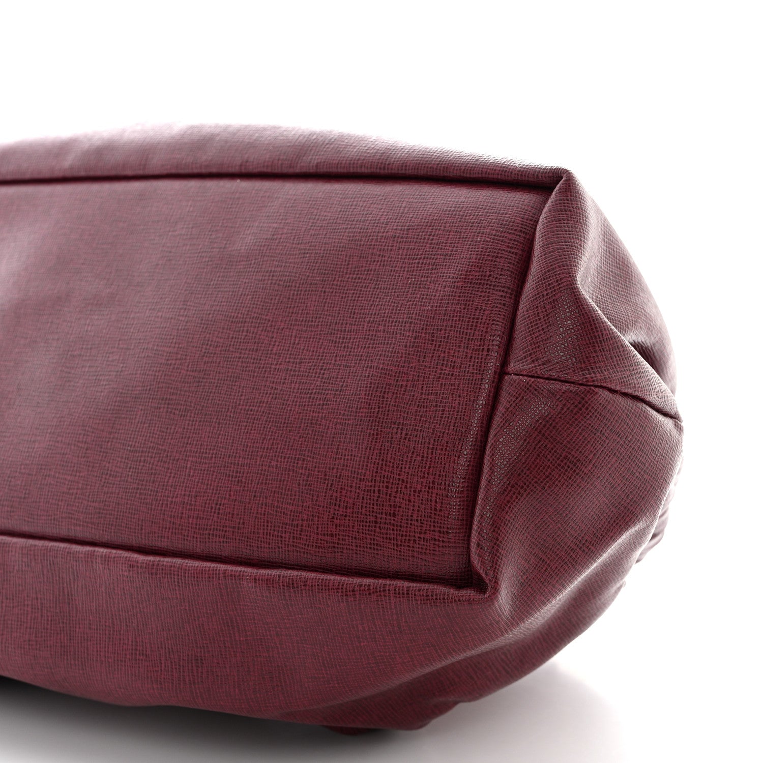 Mansur Gavriel Saffiano Cloud Clutch Claret 10 of 10