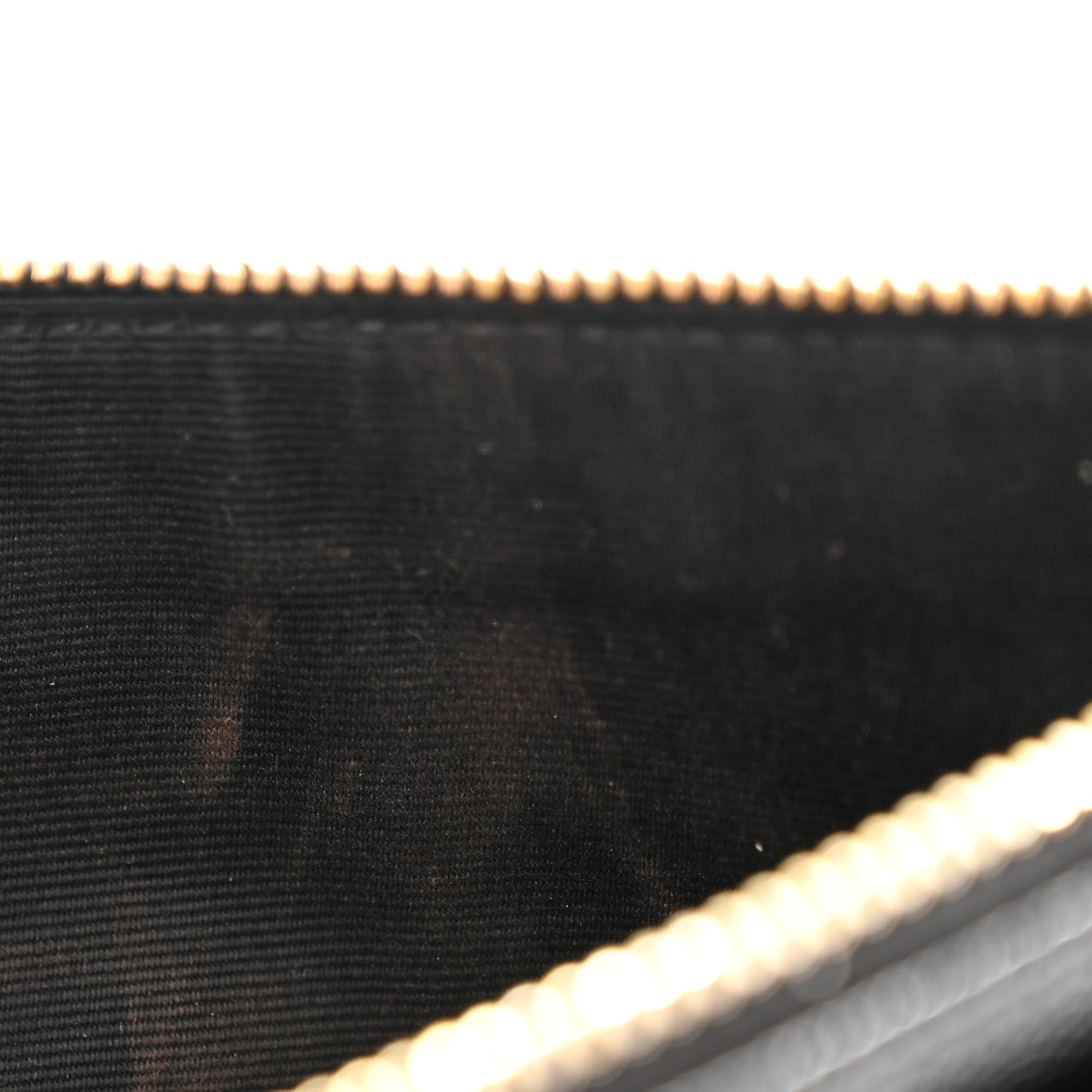 Grain De Poudre Chevron Monogram Large Bill Pouch Black