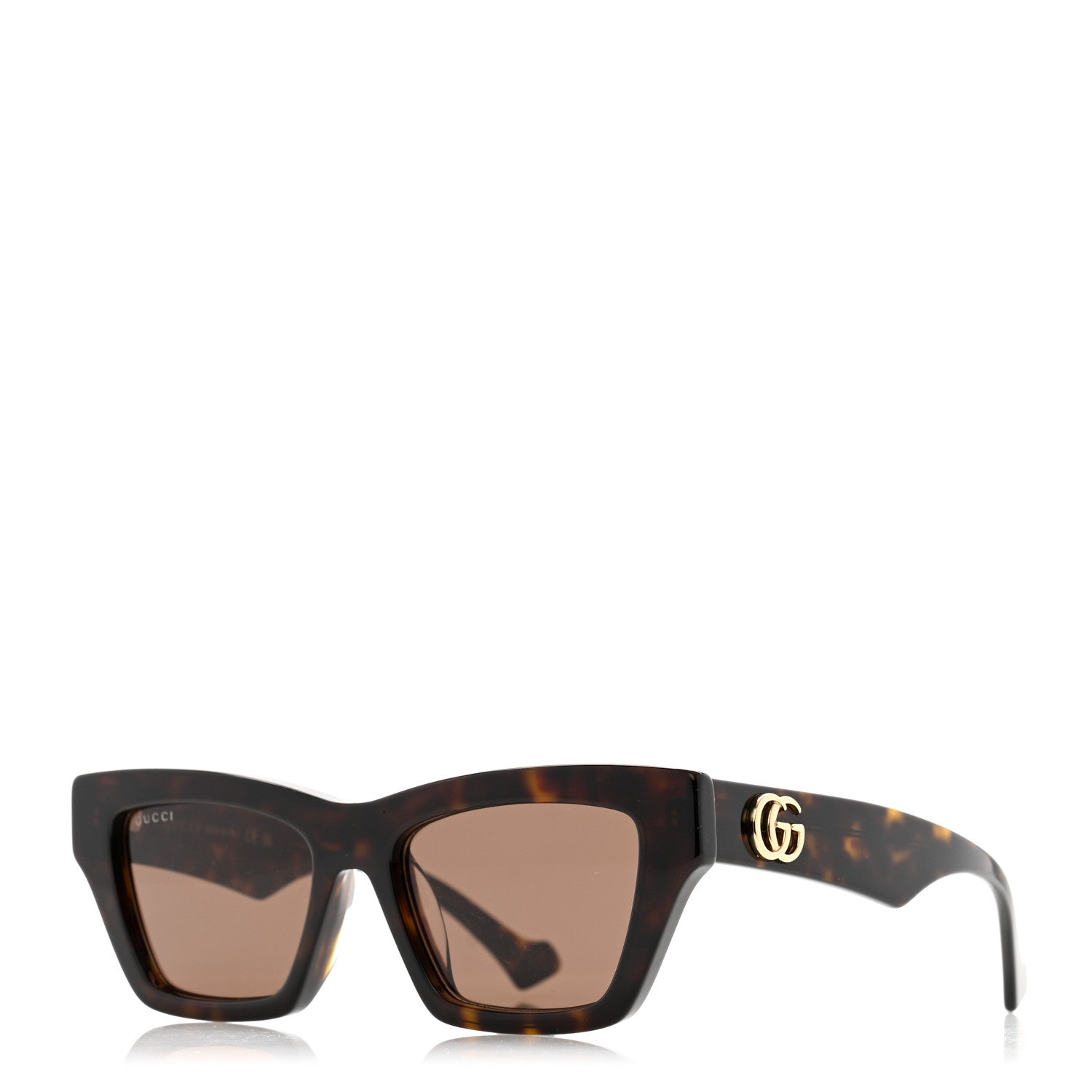 Gucci Authentic Brown Tortoise Sunglasses GUCCI AUTHENTIC SUNGLASSES – leefluxury.com main image 3