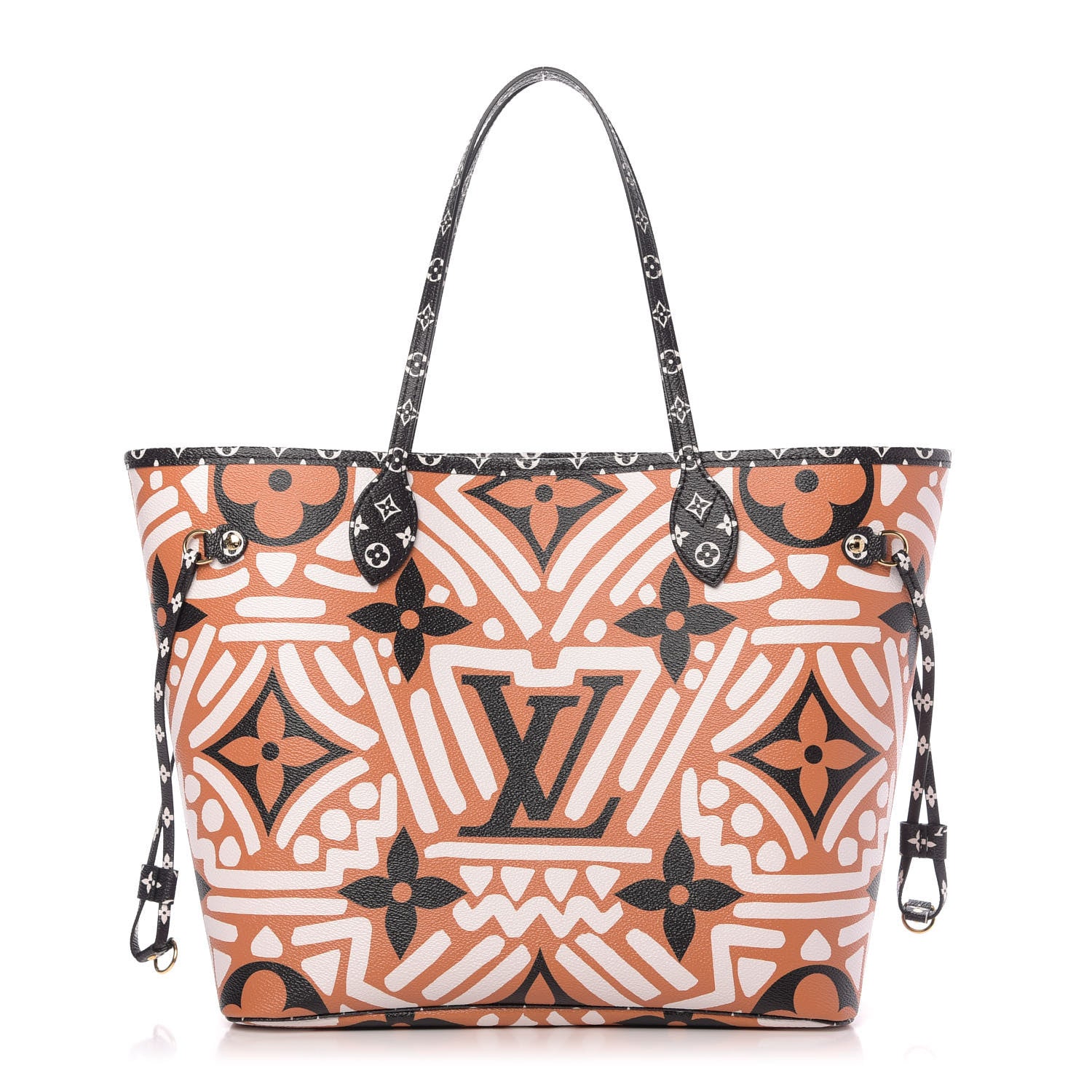 Louis Vuitton Monogram Giant Crafty Neverfull MM Creme Caramel 1 of 9