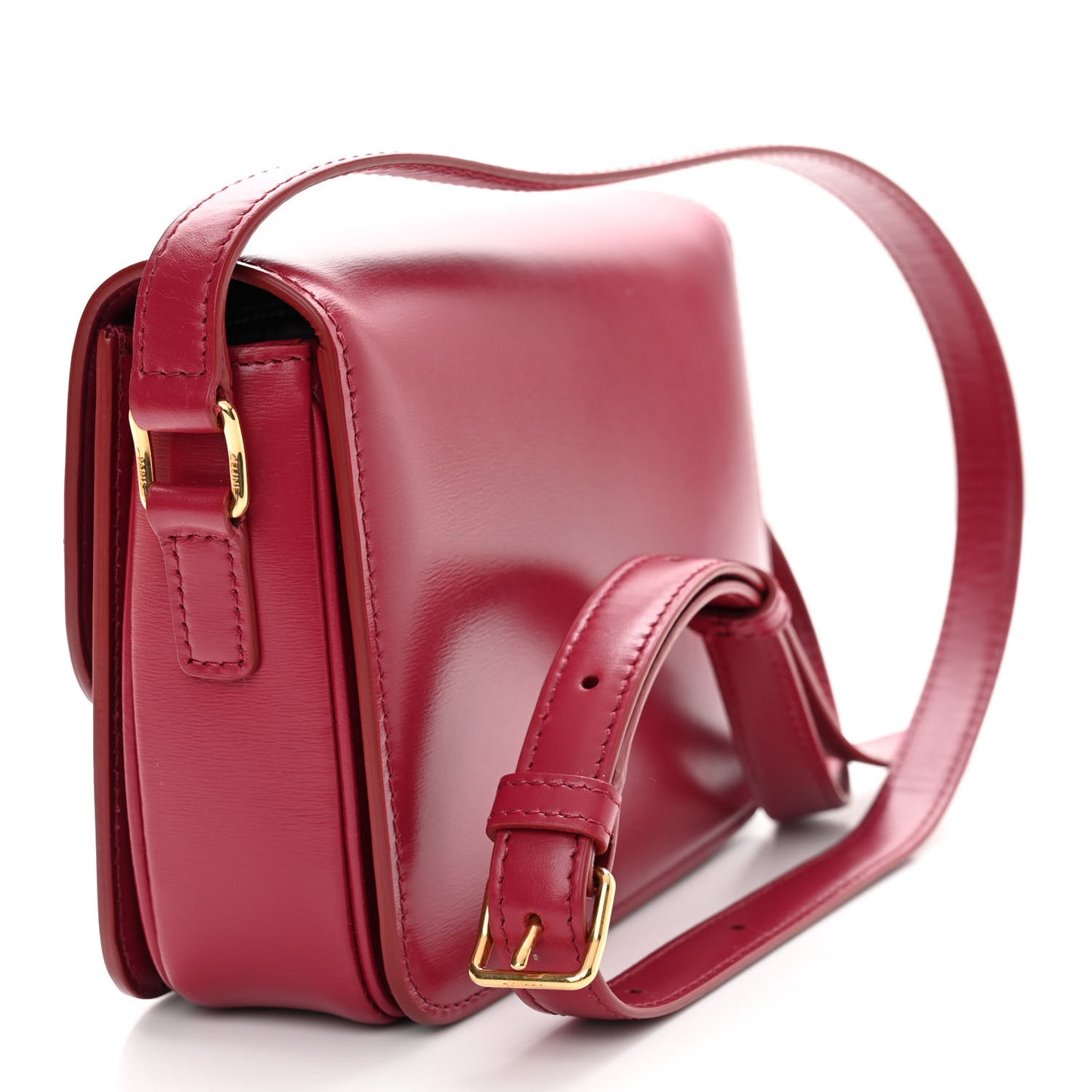 Shiny Calfskin Teen Triomphe Carmin