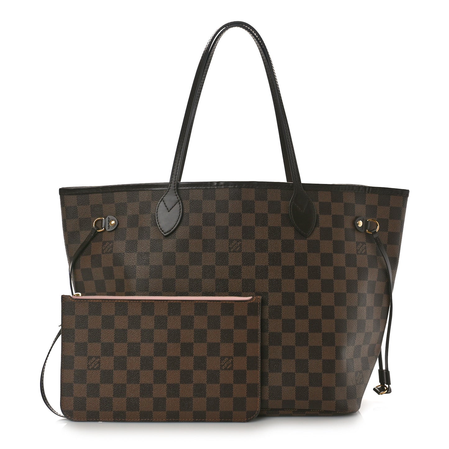 Damier Ebene Neo Neverfull MM Rose Ballerine