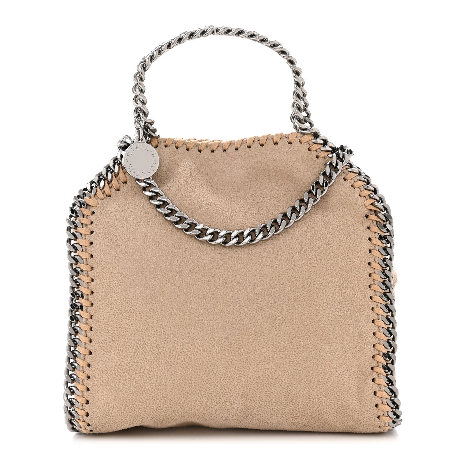 Stella McCartney Shaggy Deer Tiny Falabella Fold Over Cream 1 of 10