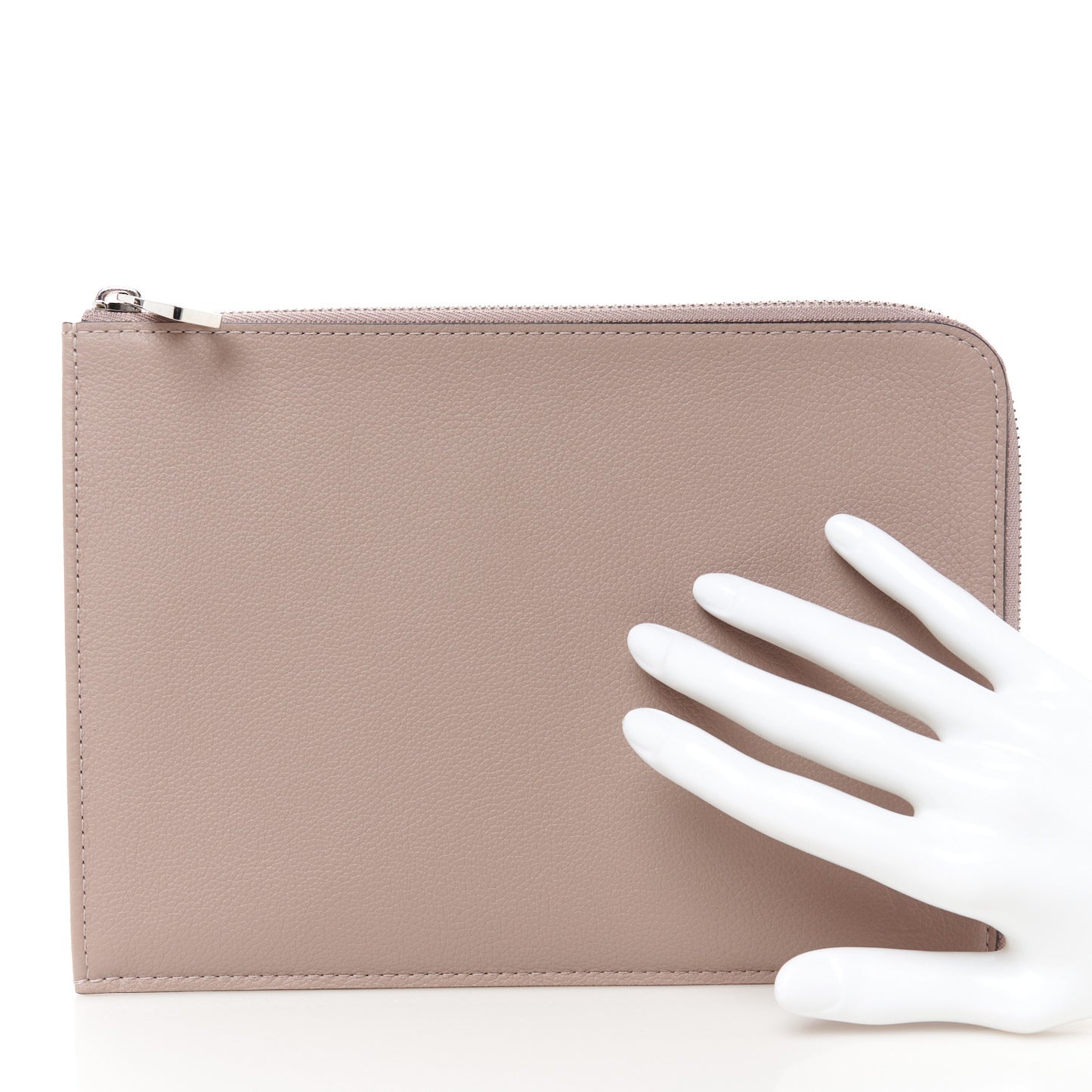 Calfskin Pochette Jour PM Clutch Taupe