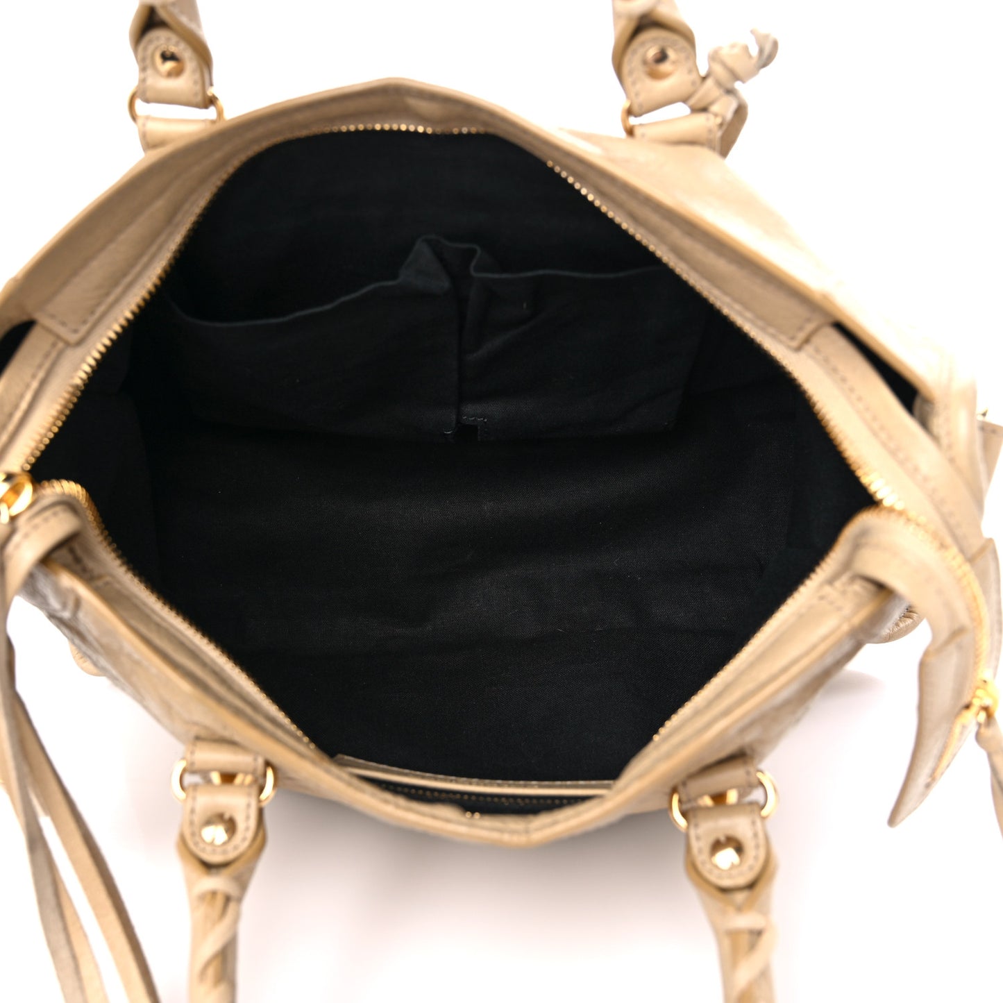 Agneau Classic Gold Hardware S City Beige Sable