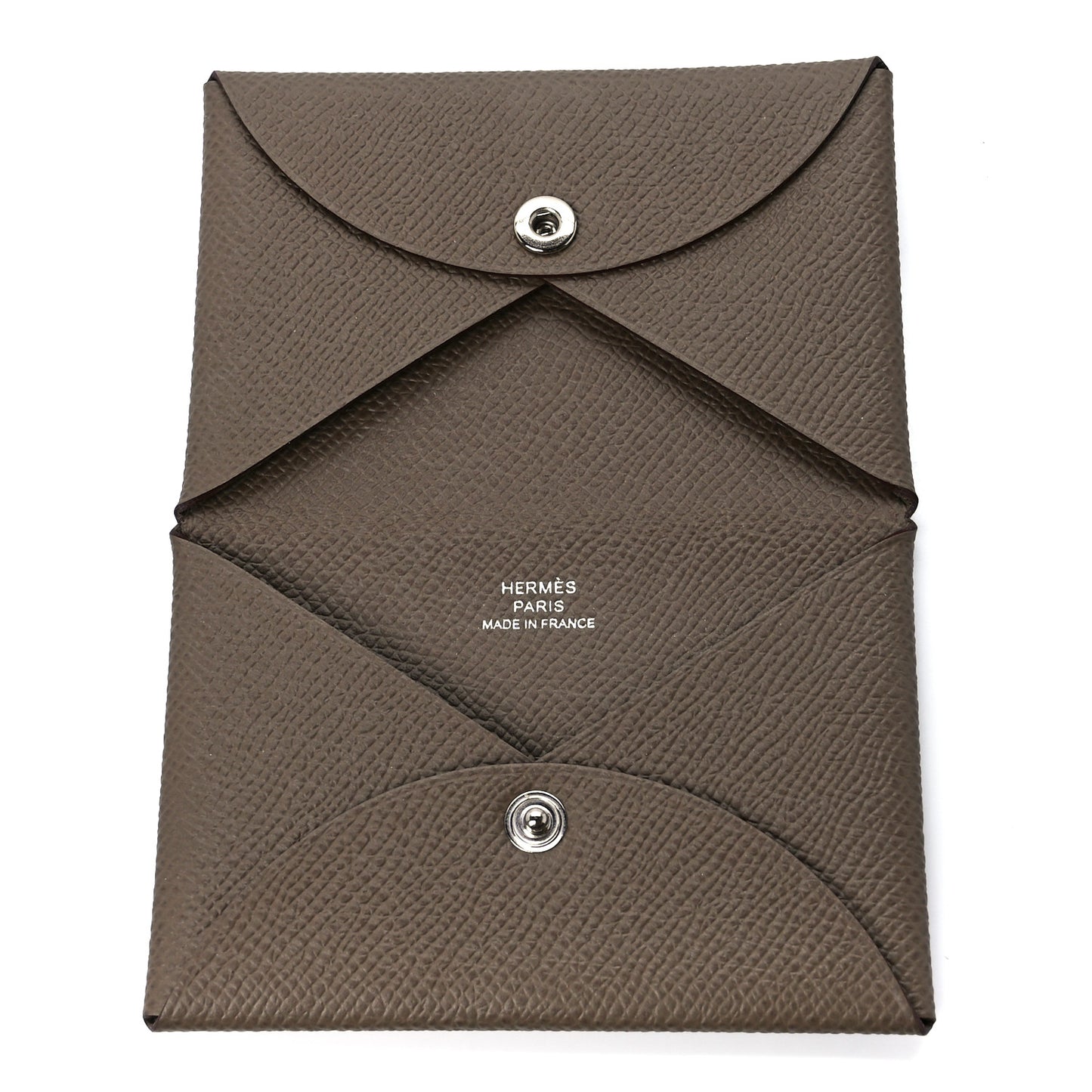 Epsom Calvi Card Case Etoupe