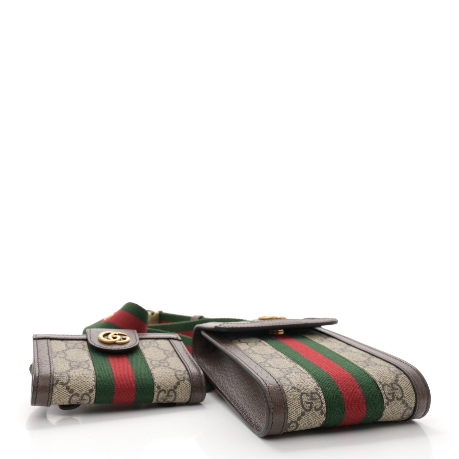 Gucci GG Supreme Monogram Web Ophidia Utility Belt Bag Beige Ebony New Acero 5 of 11
