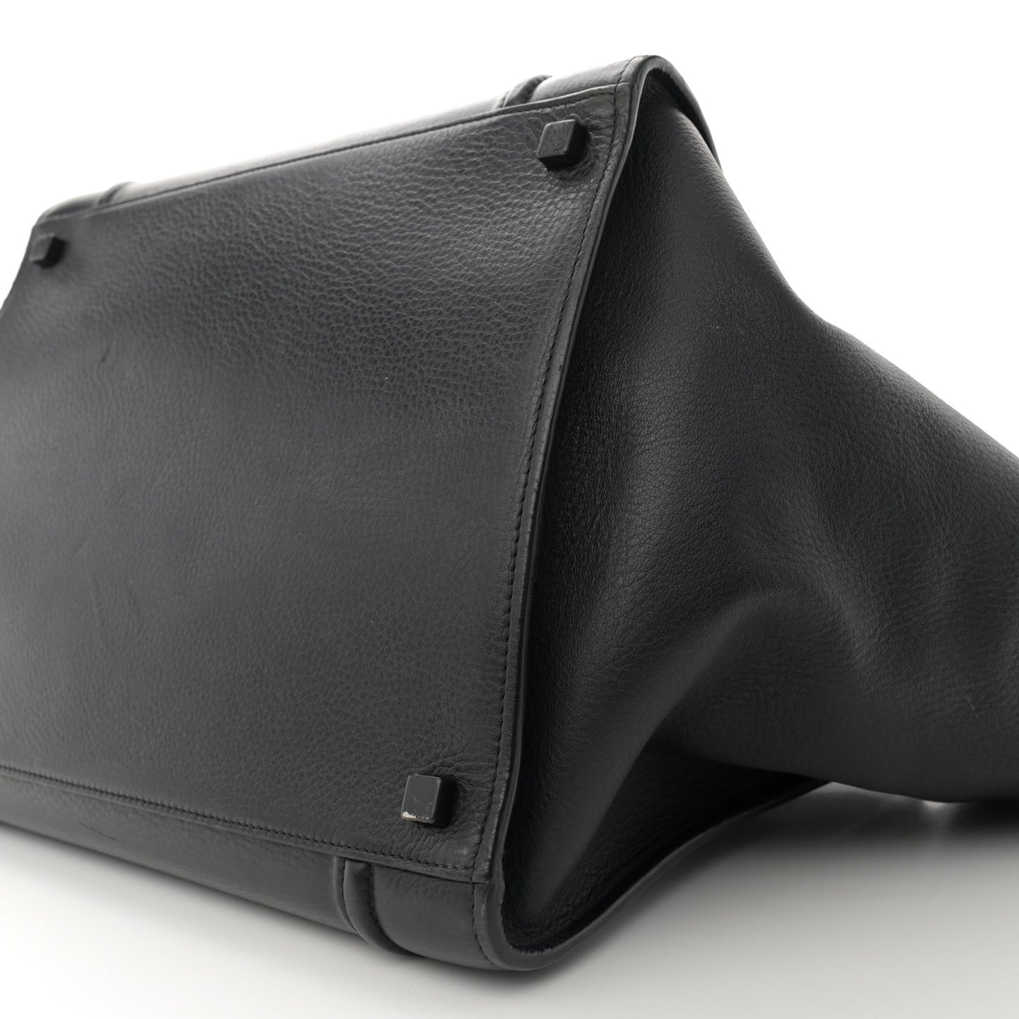 Supple Calfskin Medium Phantom Luggage Black