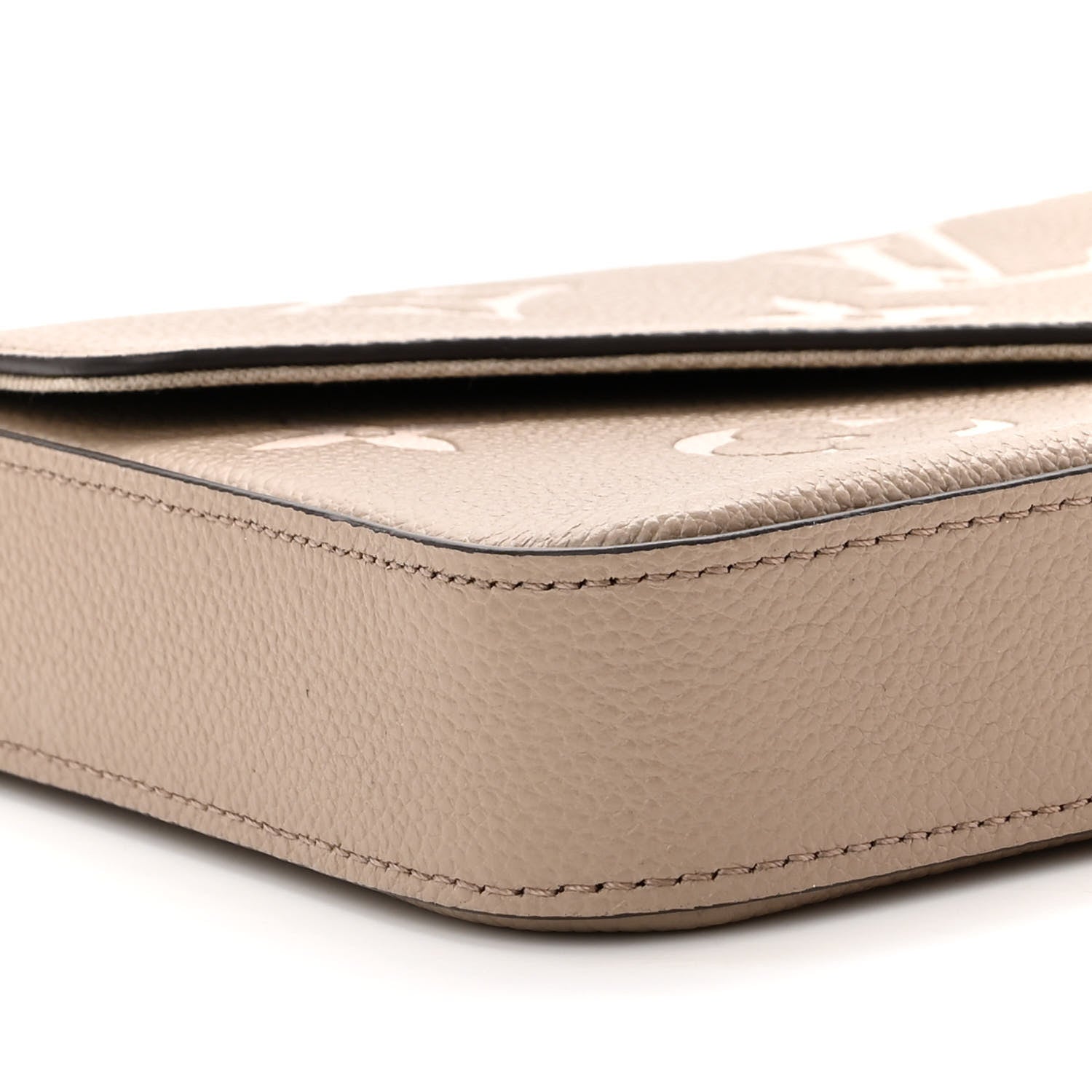 Louis Vuitton Empreinte Monogram Giant Felicie Pochette Tourterelle Creme 9 of 11