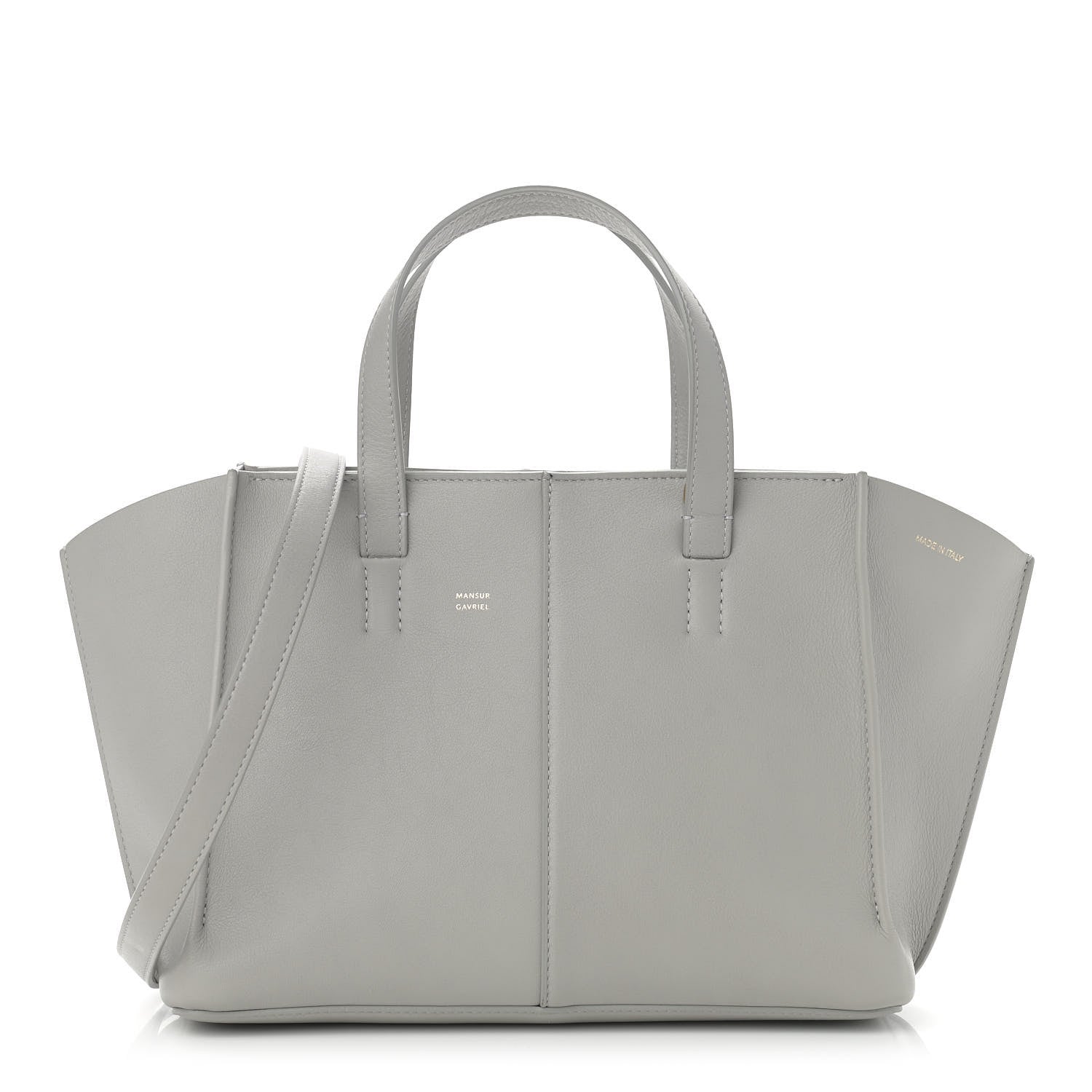 Mansur Gavriel Calfskin Mini Zip Multitude Tote Stone 1 of 13
